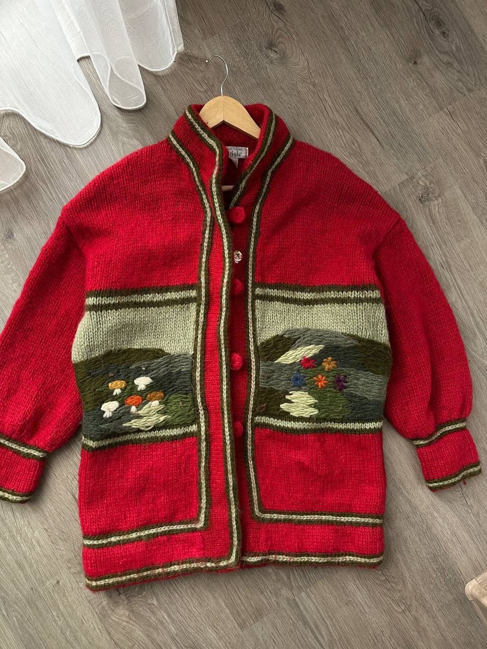 Japanese Brand × Vintage Vintage Dobsina Hand Knitted Icelandic Wool Cardigan Size US M / EU 48-50 / 2 - 6 Thumbnail