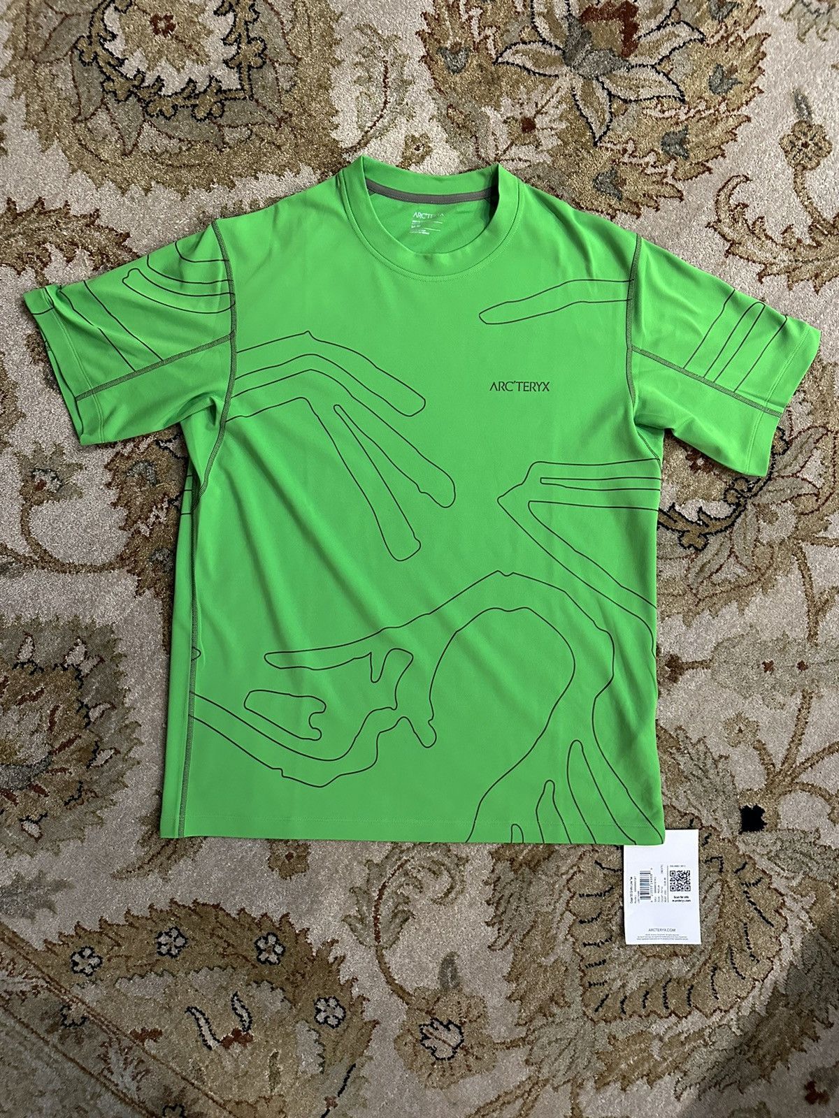 image of Arcteryx Lime Green Arc’Teryx Aop Shirt, Men's (Size Medium)