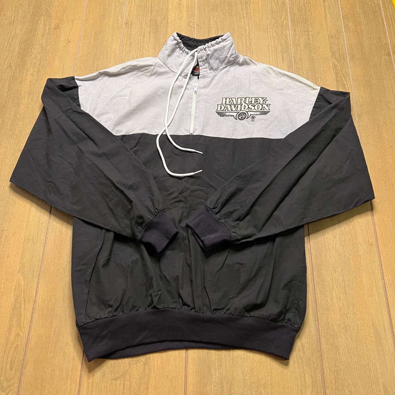 Harley Davidson Vintage 1989 Harley Davidson Pullover Windbreaker Jacket M Size US M / EU 48-50 / 2 - 1 Thumbnail