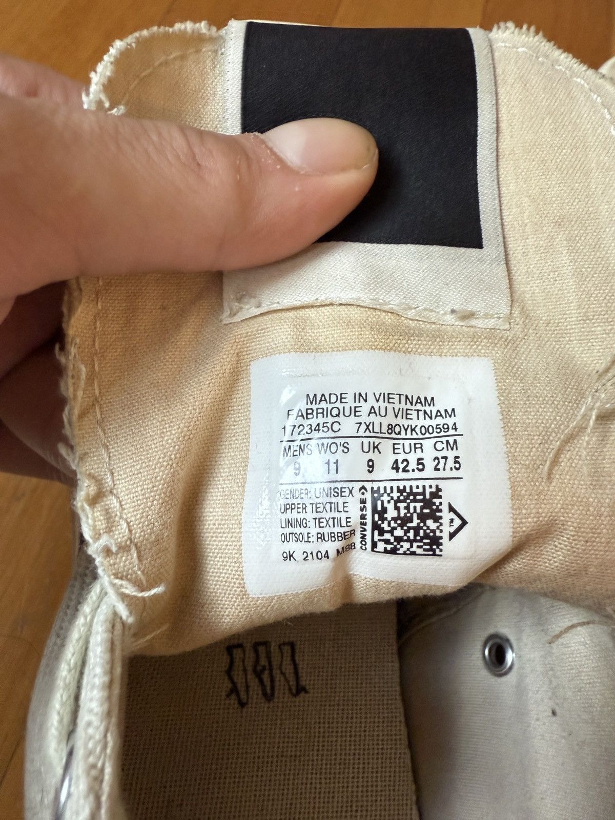 Converse × Rick Owens Drkshdw Rick Owens Drkshdw x Converse Low Top Sneaker Size US 9 / EU 42 - 8 Thumbnail