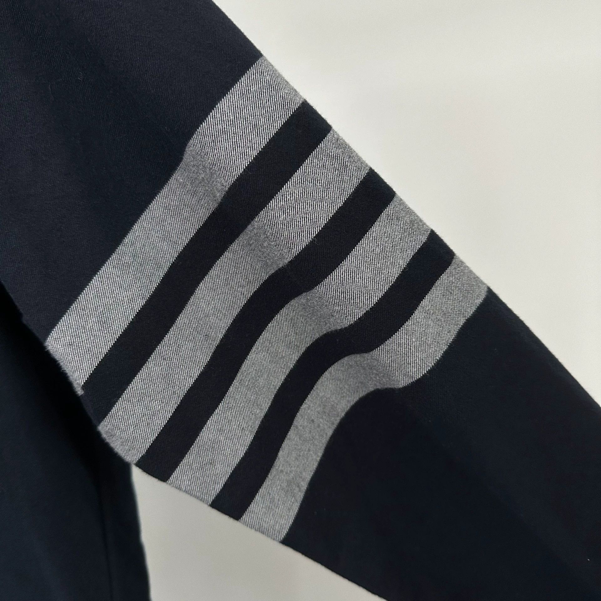 Thom Browne Thom Browne TB 4-Stripe Flannel Shirt Navy Orange 2 Cotton Size US M / EU 48-50 / 2 - 4 Thumbnail