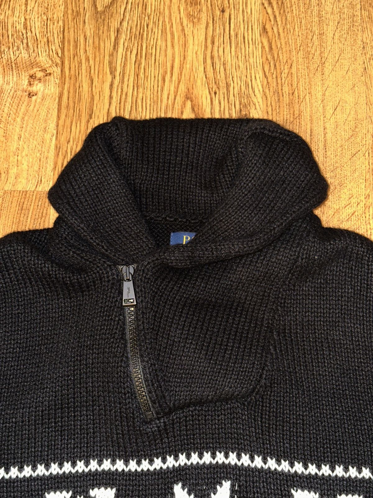 Polo Ralph Lauren POLO Ralph Lauren QuarterZip Sweater Nordic Fair Isle Shawl Size US M / EU 48-50 / 2 - 3 Thumbnail
