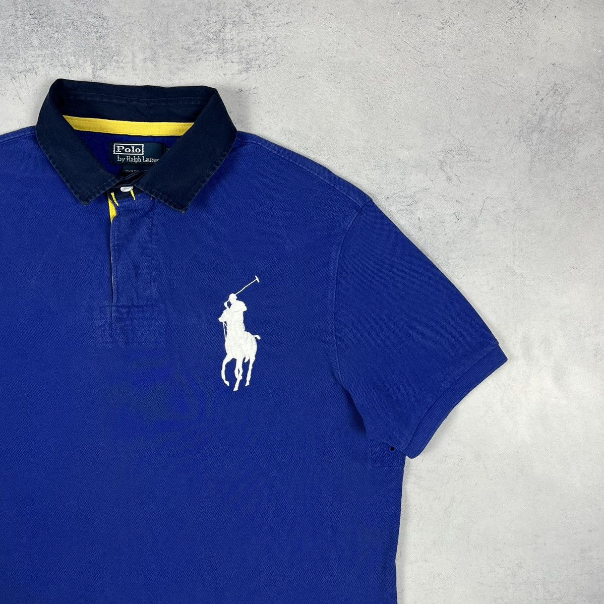 Polo Ralph Lauren Vintage Polo Ralph Lauren 3 Big Logo Polo Rugby Shirt 90’s Size US L / EU 52-54 / 3 - 3 Thumbnail