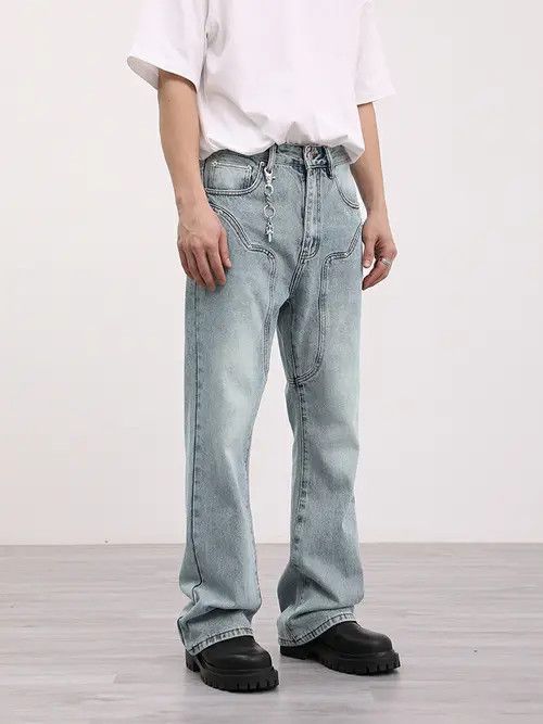 Jean distressed carpenter utility carpenter jeans Size US 32 / EU 48 - 1 Thumbnail
