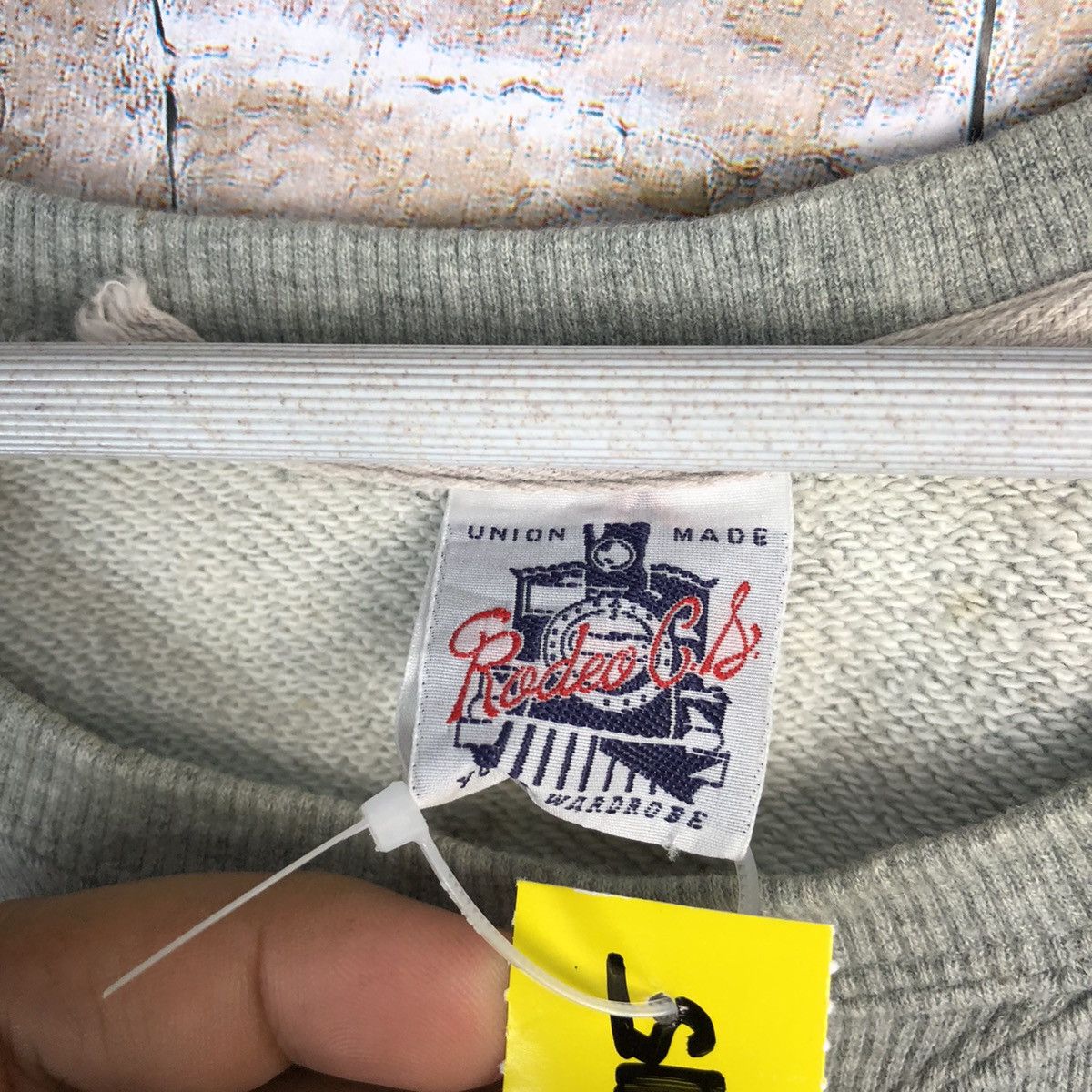 Other Rodeo Crown union made skull Grey Sweatshirt #A295 Size US L / EU 52-54 / 3 - 10 Thumbnail