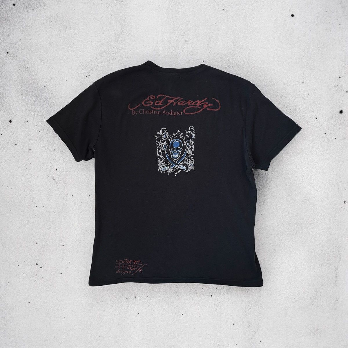 Christian Audigier × Ed Hardy 2000s Ed Hardy skull rhinestones tee Size US L / EU 52-54 / 3 - 2 Thumbnail