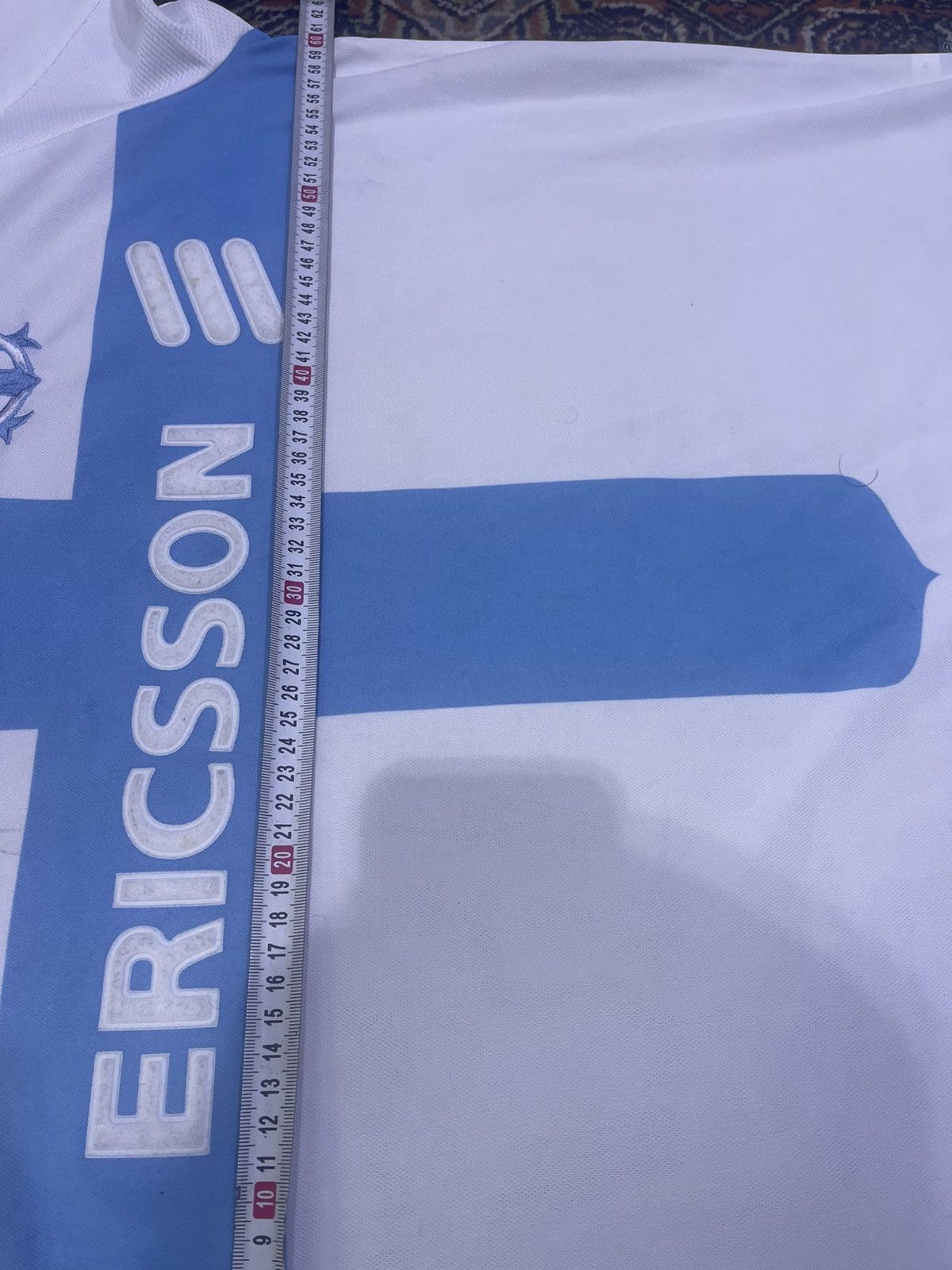 Adidas Marseille 2000-2001 Home Jersey Size US L / EU 52-54 / 3 - 6 Thumbnail
