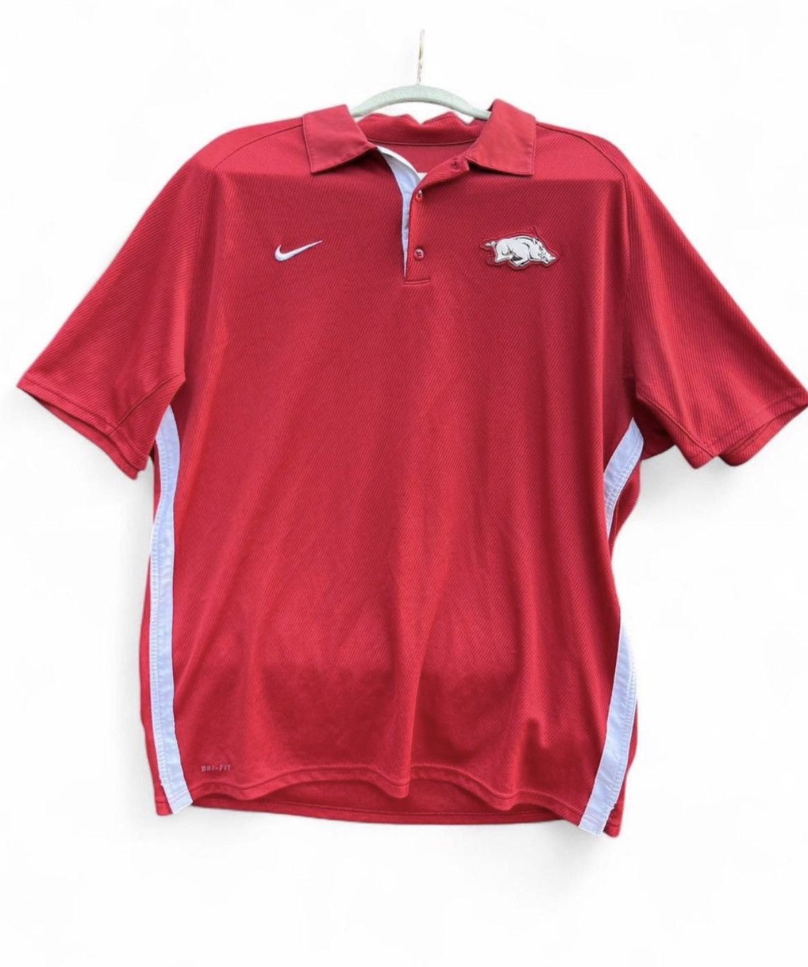 Nike Nike Dri-Fit Arkansas Razorbacks Polo Shirt Red Size US L / EU 52-54 / 3 - 1 Thumbnail