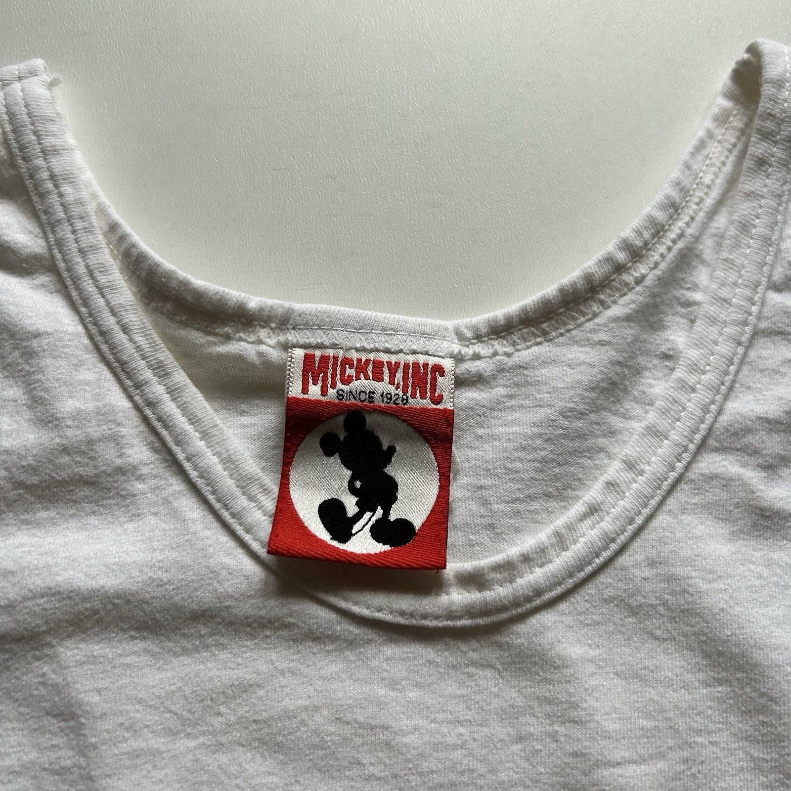 Disney Vintage Mickey Mouse Disney Tank Top Shirt White Small Rare Size US S / EU 44-46 / 1 - 3 Thumbnail