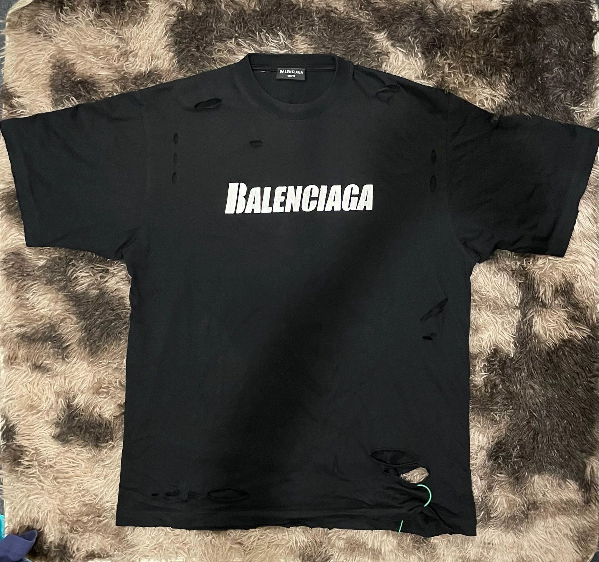 Balenciaga Balenciaga Grand Destruction Short Sleeves Size US XS / EU 42 / 0 - 1 Thumbnail