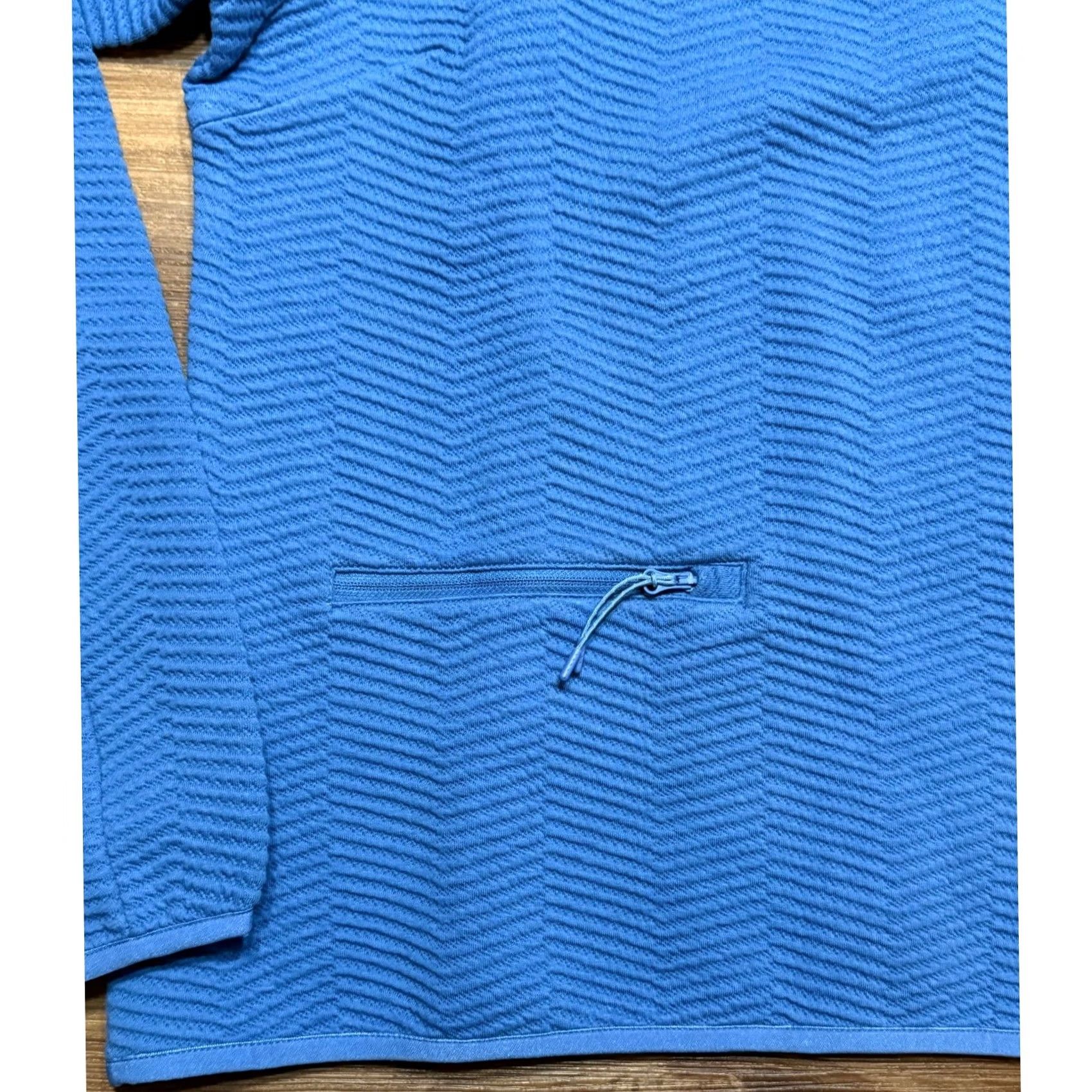Helly Hansen Helly Hansen Allure Pullover Blue Textured Knit Mock Neck Top Women's M Size M / US 6-8 / IT 42-44 - 2 Thumbnail