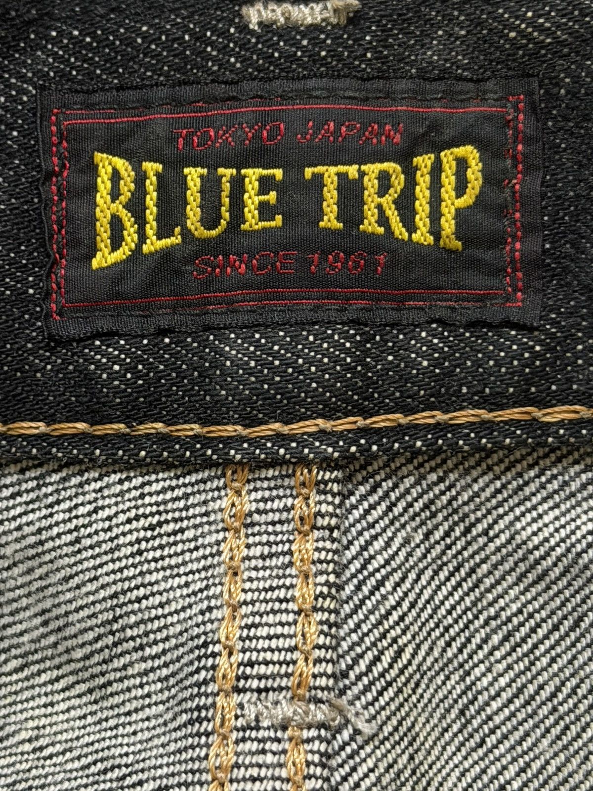 Edwin Vintage 90s Japan Edwin Blue Trip Faded Wash Wide Leg Baggy Size US 38 / EU 54 - 6 Thumbnail