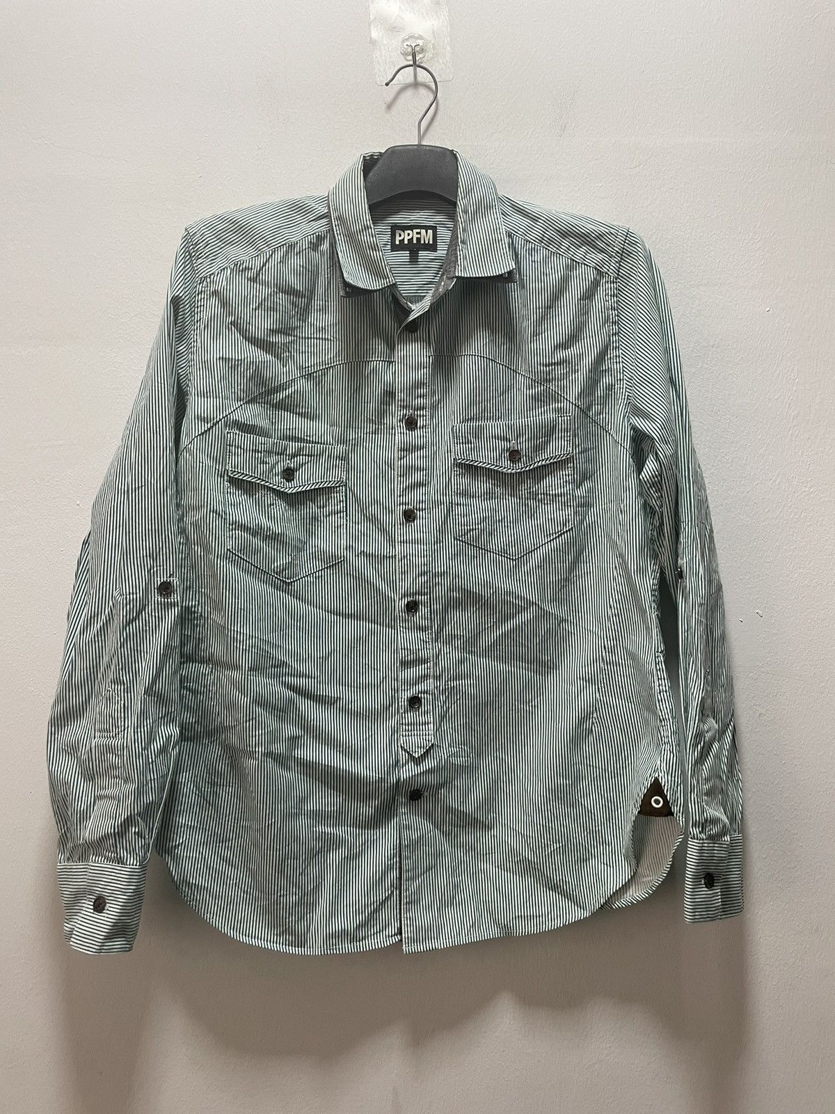 PPFM PPFM Shirt Double Pocket Japan Striped Size US M / EU 48-50 / 2 - 1 Thumbnail