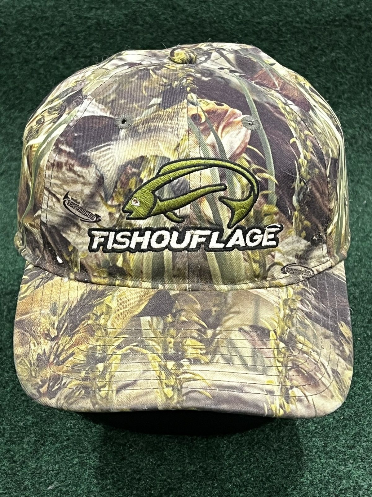 Vintage Fishouflage Camo Strapback Hat Size ONE SIZE - 1 Thumbnail