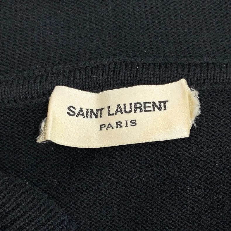 Saint Laurent Paris Saint Laurent Paris Black beaded letter printed cotton hoo Size M / US 6-8 / IT 42-44 - 6 Thumbnail
