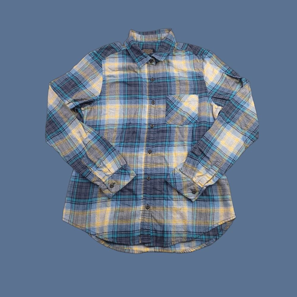 Pendleton Pendleton Shirt Womens Medium Blue Yellow Plaid Flannel Button Up Pocket Casual Size M / US 6-8 / IT 42-44 - 1 Thumbnail