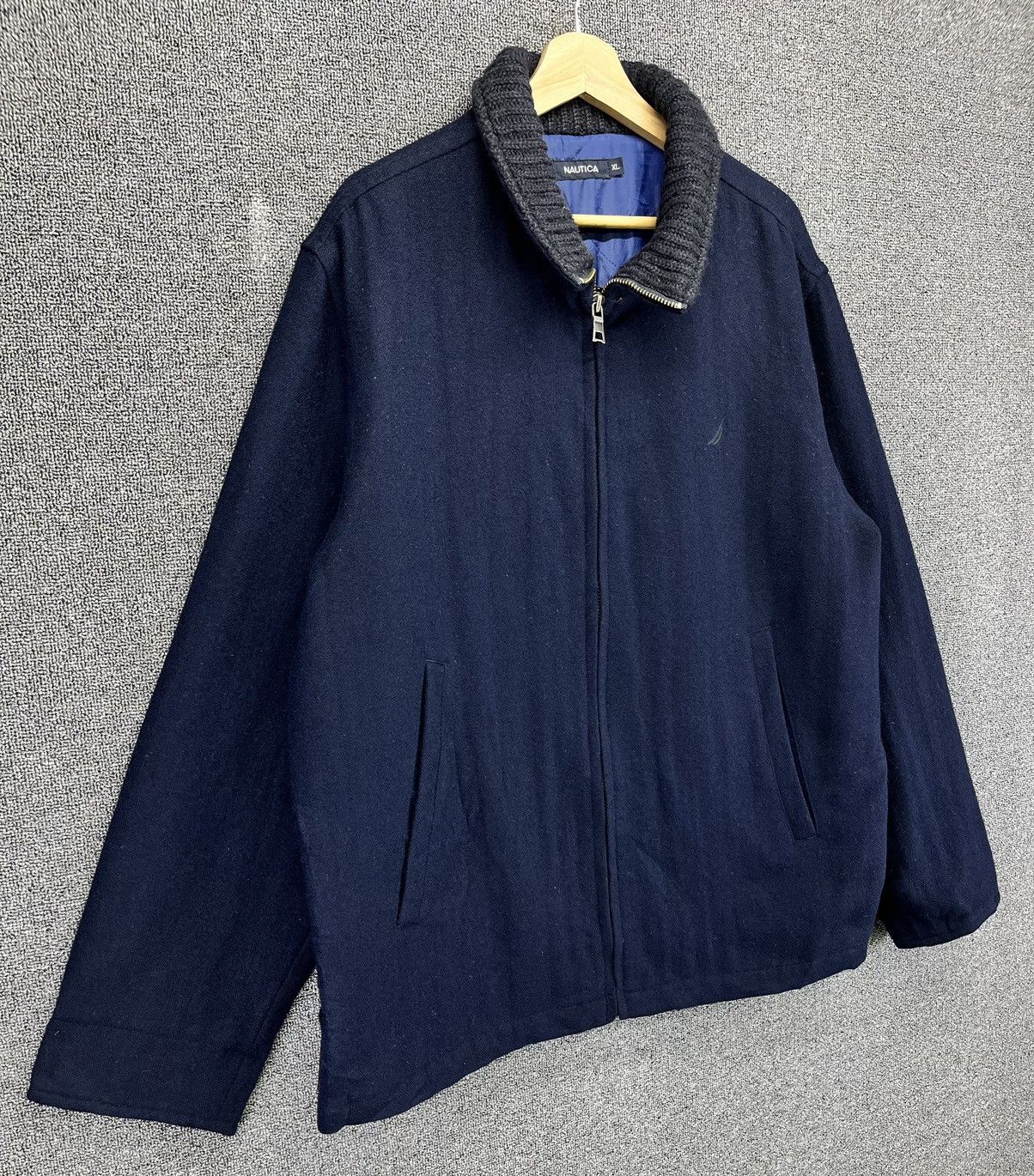 Nautica Vintage Nautica Navy Blue Wool Jacket Size US XL / EU 56 / 4 - 2 Thumbnail