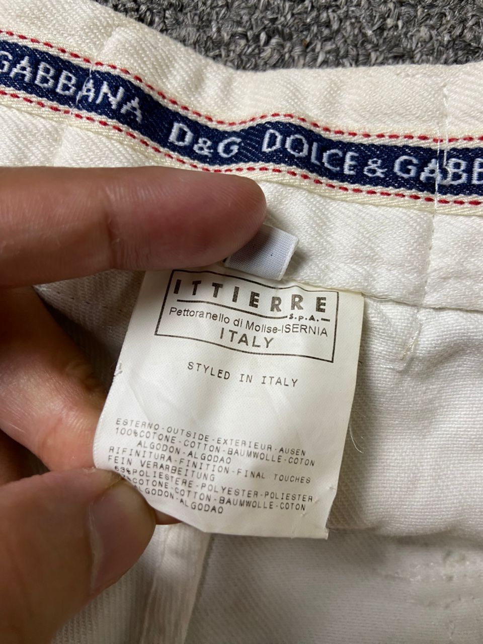 Dolce & Gabbana 🔥 DOLCE & GABBANA Combat Rebel Label Jeans 🔥 (135) Size US 34 / EU 50 - 5 Thumbnail