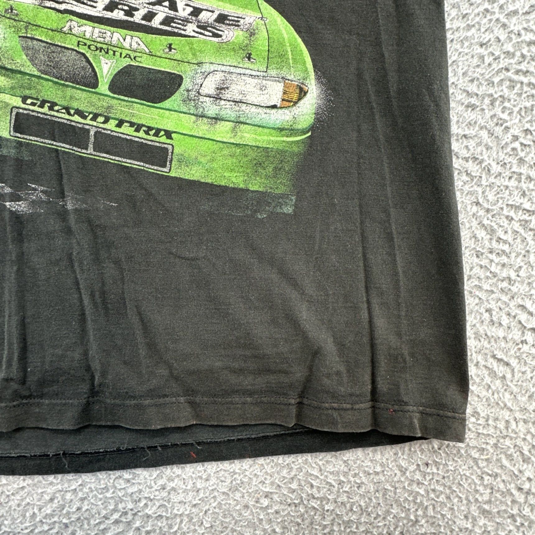 Chase Authentics VINTAGE NASCAR Bobby Labonte #18 T Shirt Lighting Em' Up Chase Authentics Large Black 90s Mens T-Shirt Shirts Men Racing Nascar Size US L / EU 52-54 / 3 - 3 Thumbnail