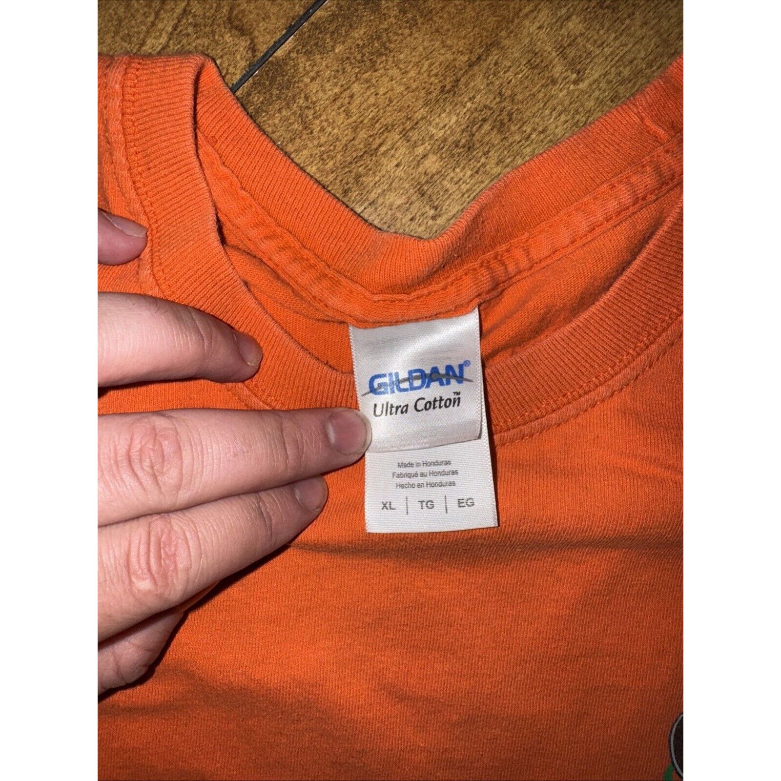 Vintage Y2K Style Long Sleeve T-Shirt Orange XL Barbwire Grunge Size US XL / EU 56 / 4 - 7 Thumbnail