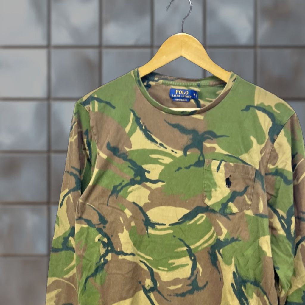 Ralph Lauren VINTAGE Polo Ralph Lauren Pony Ammo Long Sleeve Shirt M Green Mens Shirt Polo Ralph Lauren Pony Ammo Long Sleeve Vintage Green M Size US M / EU 48-50 / 2 - 1 Thumbnail