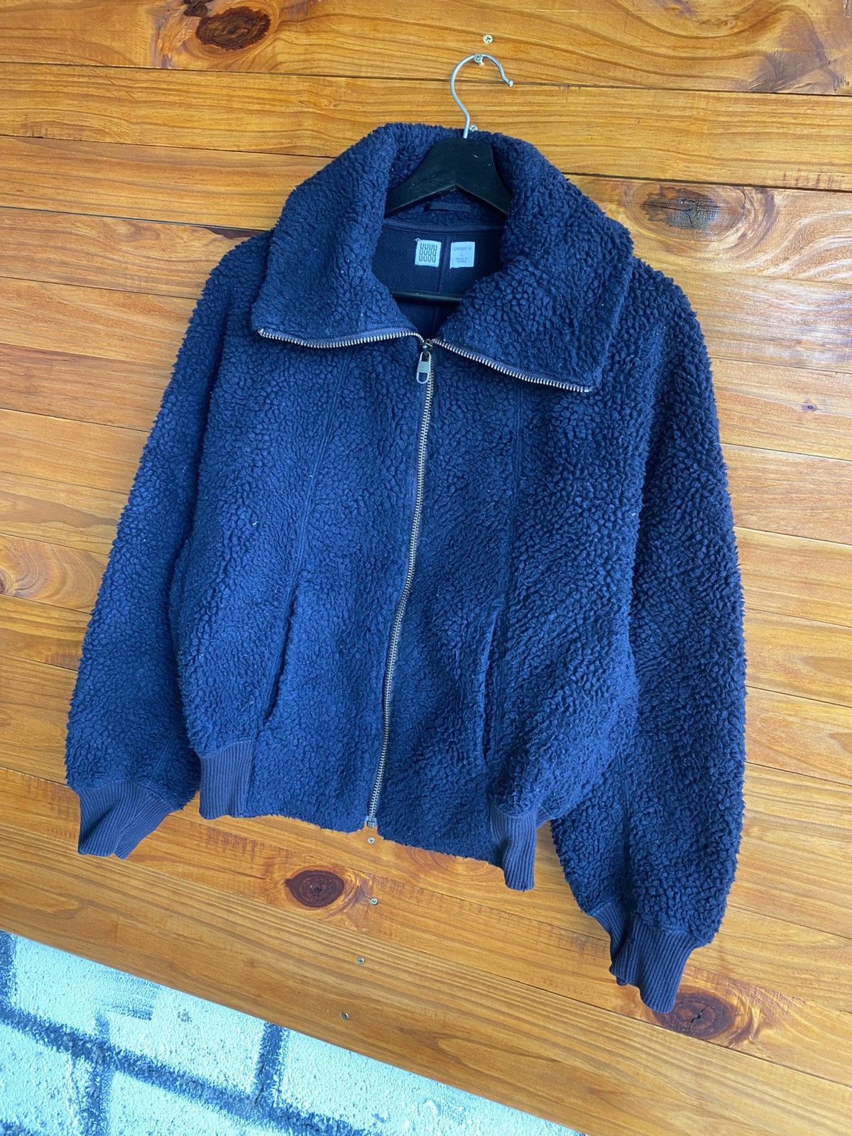 Uniqlo Uniqlo U Navy Fleece Zip Jacket Modern Minimalist Streetwear Size US M / EU 48-50 / 2 - 4 Thumbnail