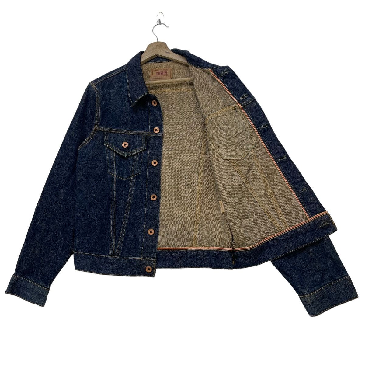 Edwin 🔥Vintage Edwin Lot 5550 Selvedge Trucker Jacket Size US M / EU 48-50 / 2 - 2 Thumbnail