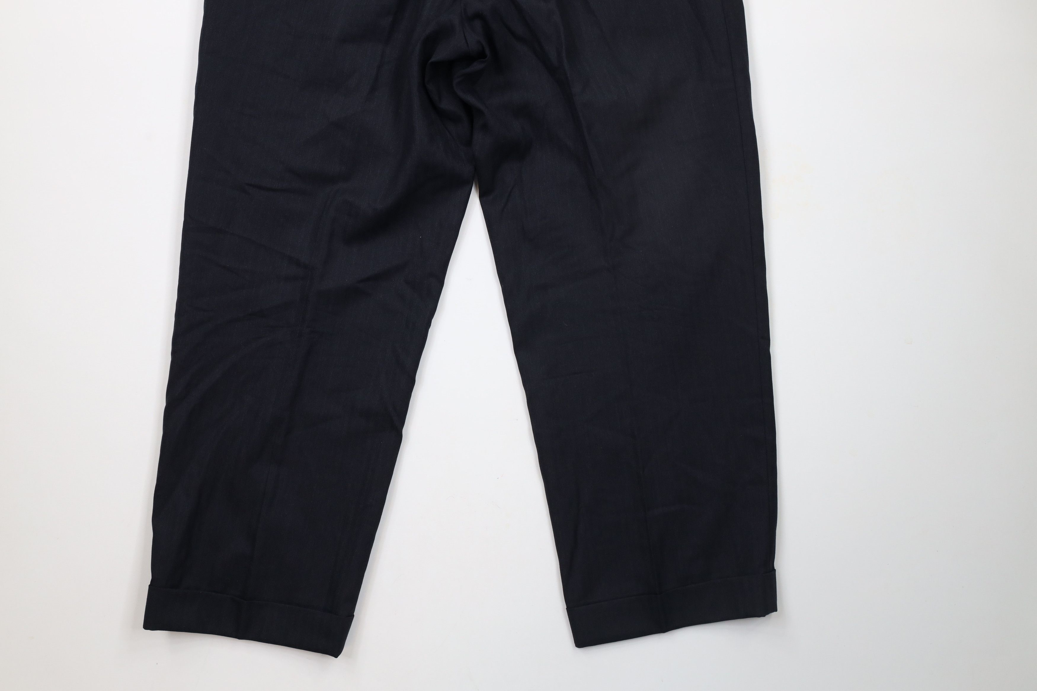 Vintage Vintage 70s Streetwear Cuffed Herringbone Chino Pants Size US 32 / EU 48 - 12 Thumbnail