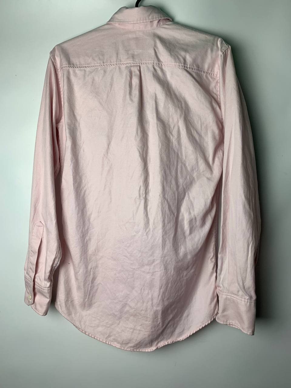Designer × Dsquared2 DSQUARED Men Light Pink Slim Fit Oxford Cotton Sport Shirts Size US M / EU 48-50 / 2 - 2 Thumbnail