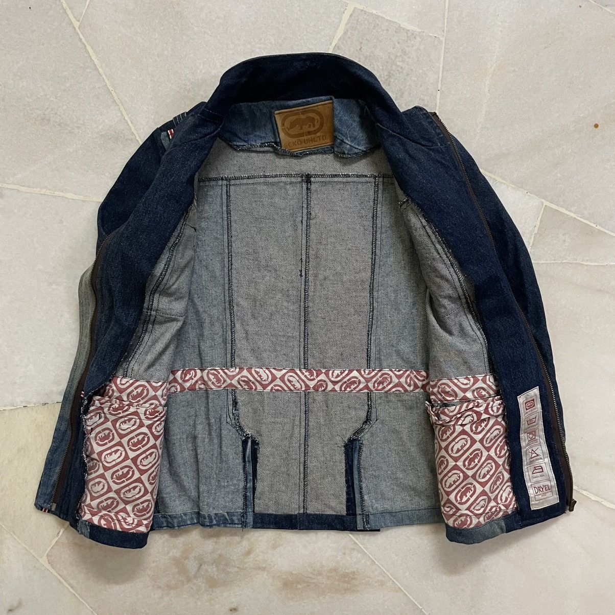 Japanese Brand Vintage Custom Reconstructed Denim Jacket Ecko Unltd Size US S / EU 44-46 / 1 - 13 Thumbnail