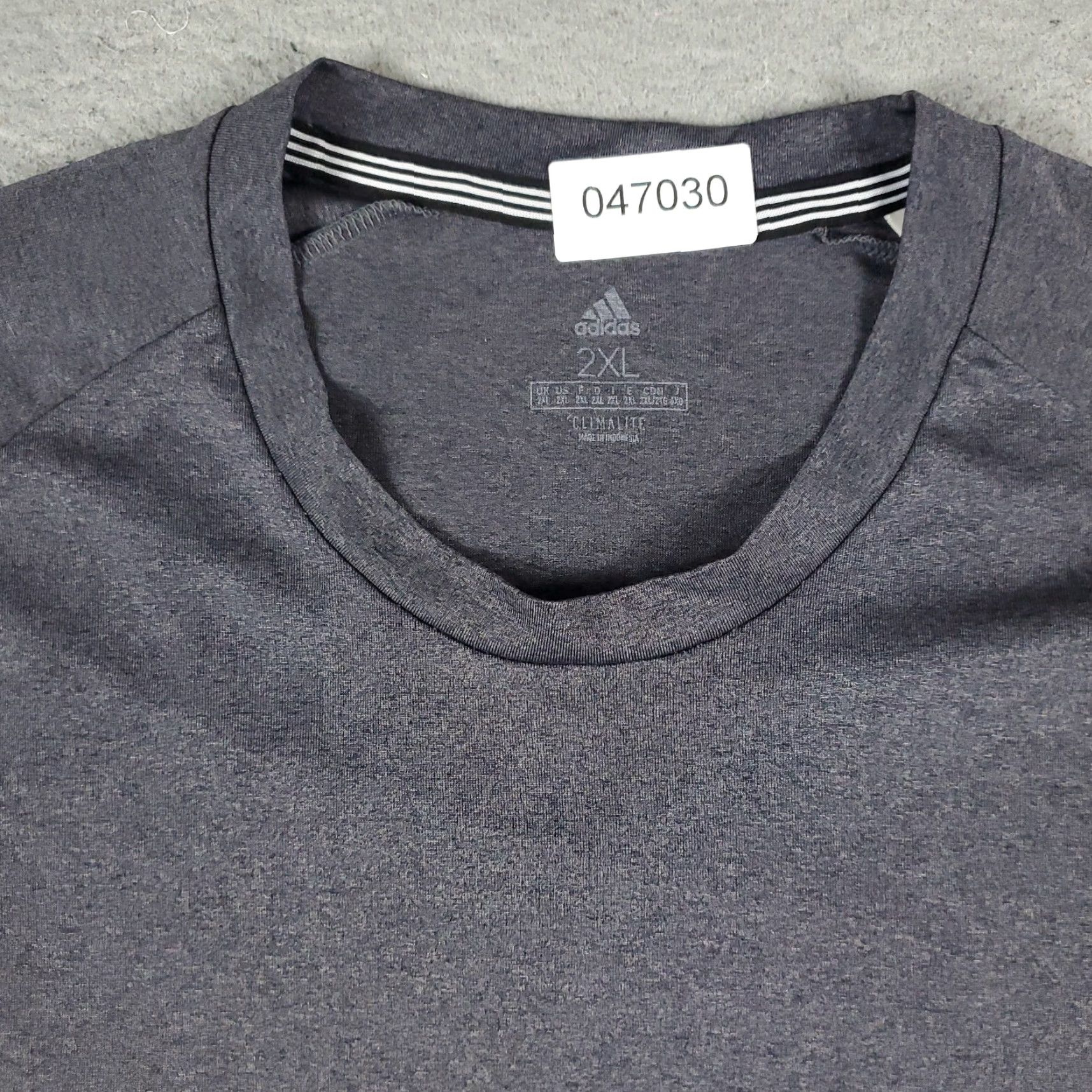 Adidas Adidas T Shirt Mens Size 2XL Gray Active Work Out Short Sleeve Size US XXL / EU 58 / 5 - 2 Thumbnail