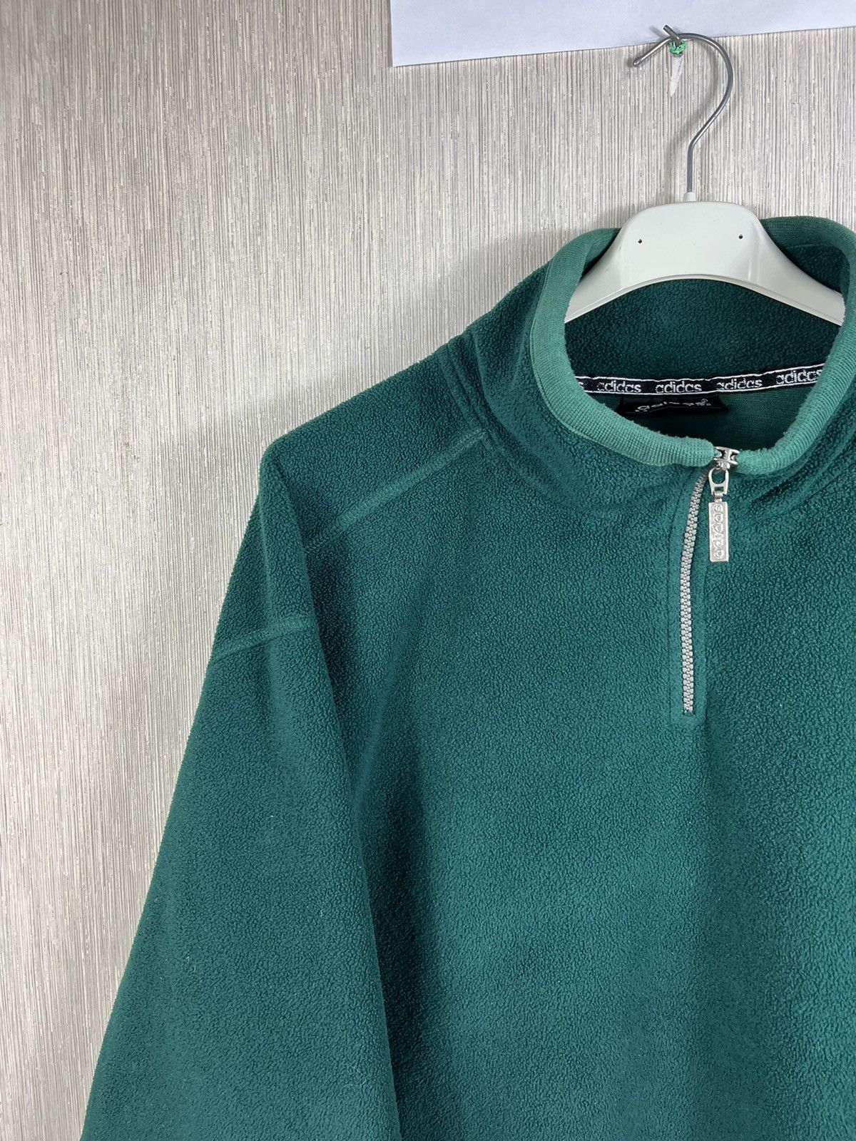 Adidas × Vintage Vintage 90s Adidas fleece half zip sherpa y2k sweatshirt Size US L / EU 52-54 / 3 - 4 Thumbnail