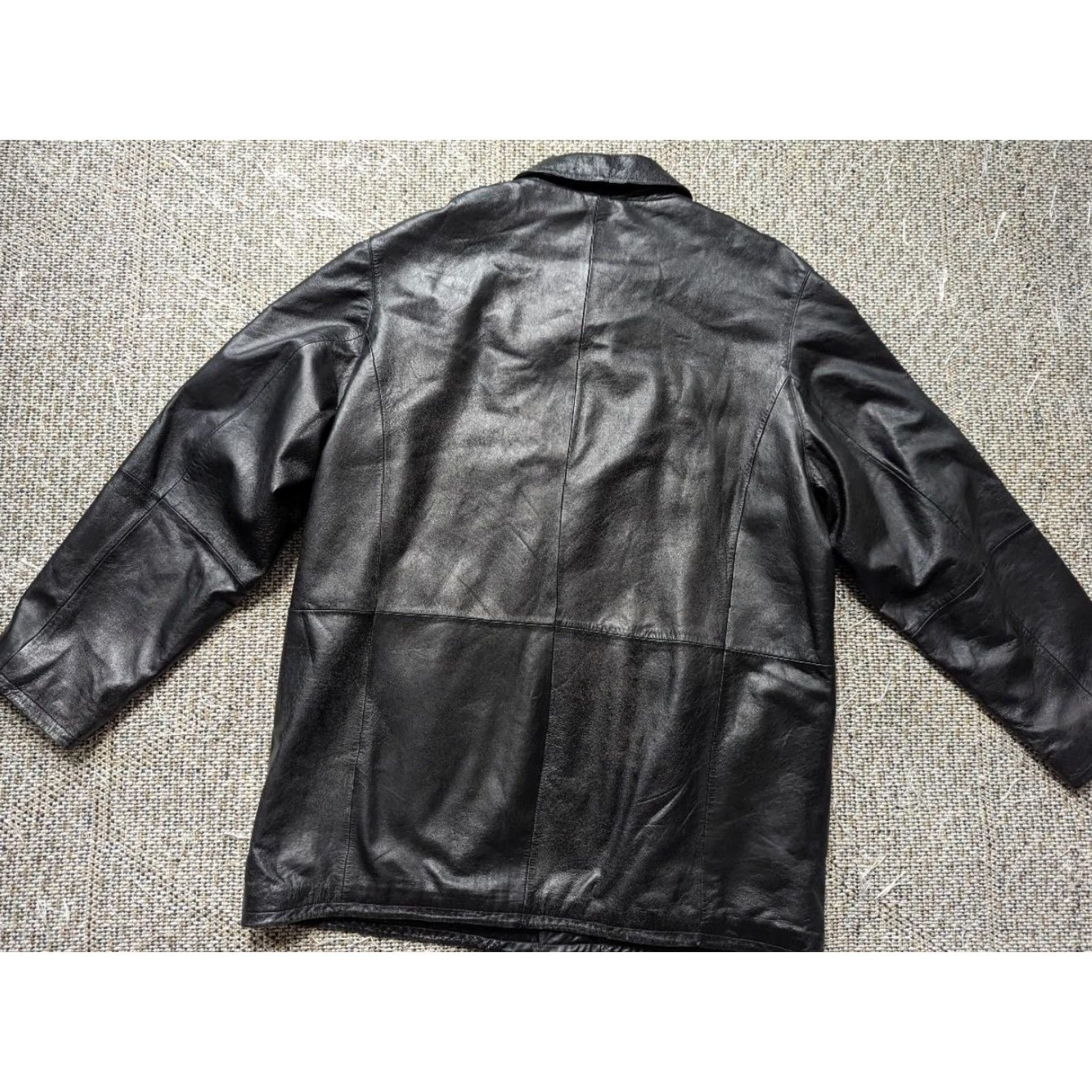 Eddie Bauer VINTAGE Eddie Bauer Leather Car Coat Lambskin XL Black Men Size US XL / EU 56 / 4 - 8 Thumbnail