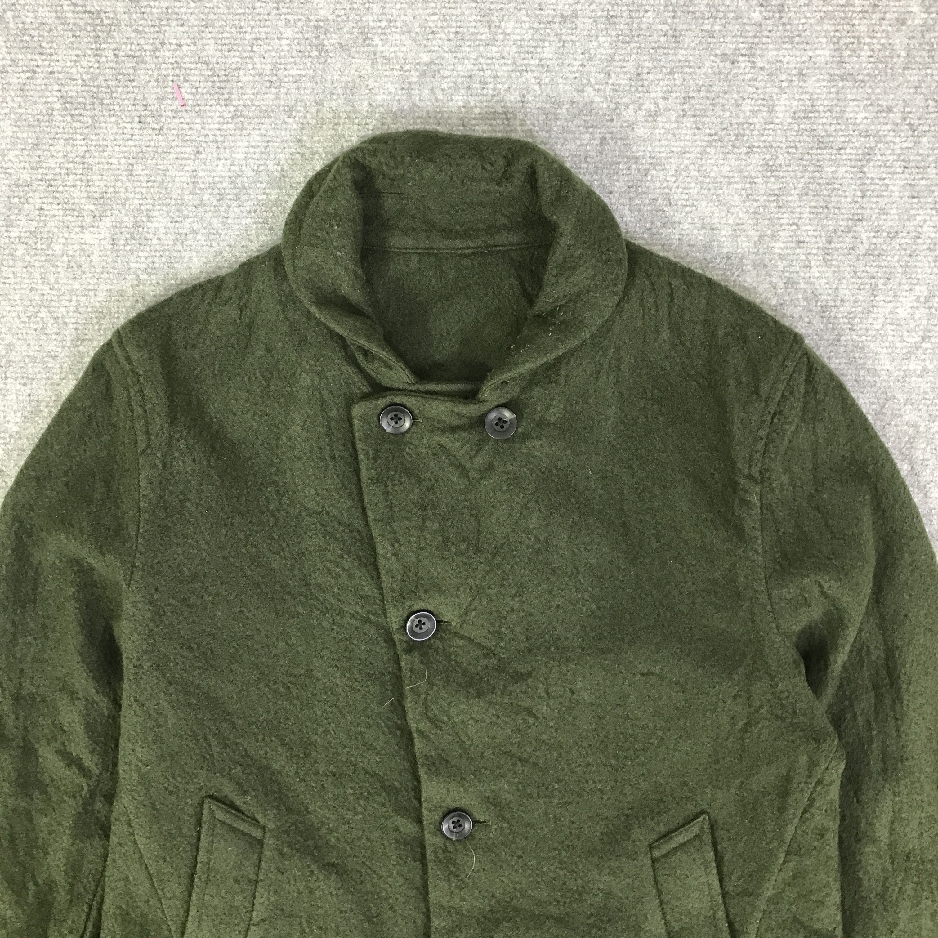 Japanese Brand MARINERO WOOL BUTTON JACKET K104B14 Size US M / EU 48-50 / 2 - 2 Thumbnail