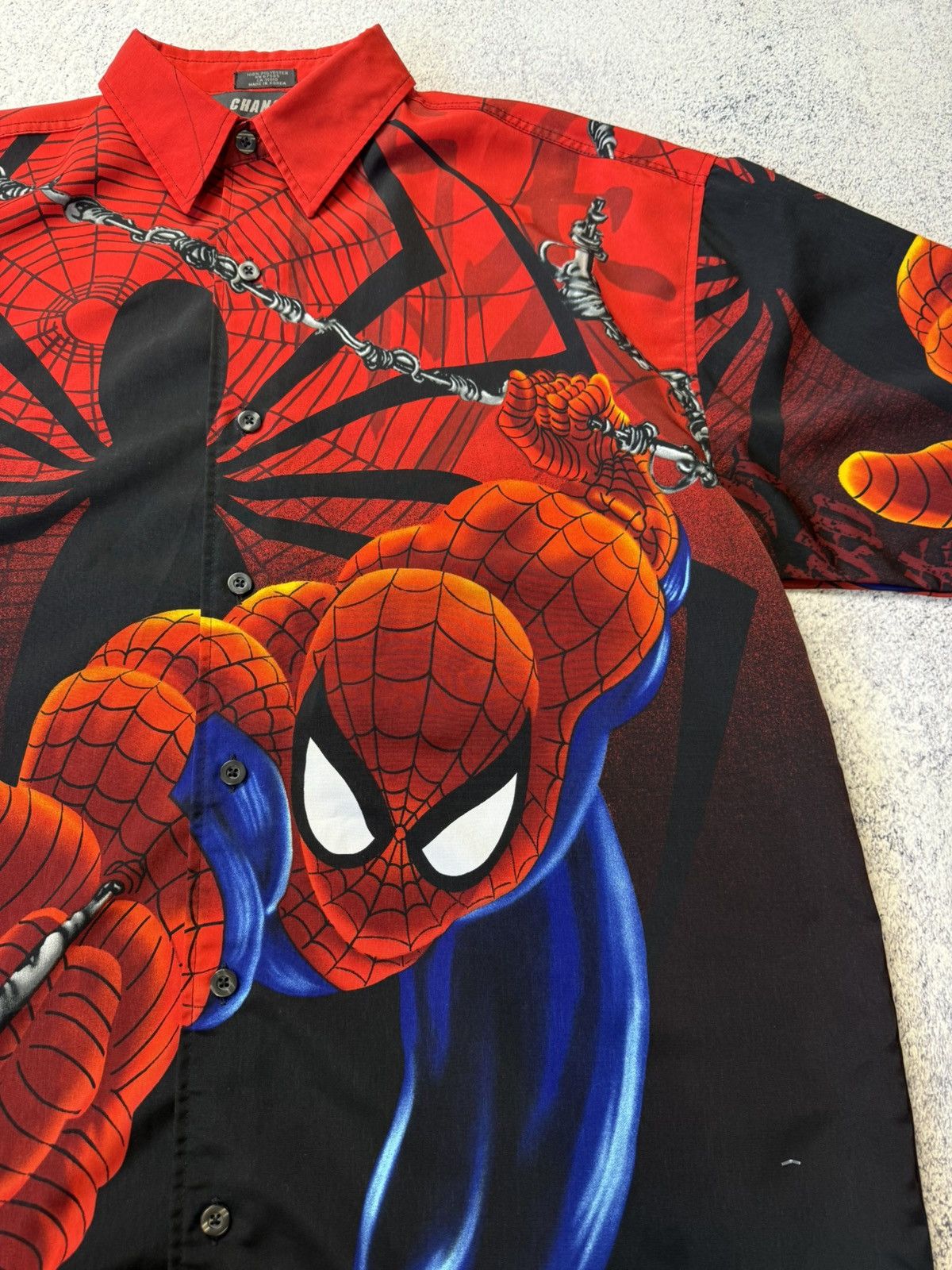 Marvel Comics Vintage Changes Spiderman 2001 AOP Button Up Shirt Size US M / EU 48-50 / 2 - 13 Thumbnail
