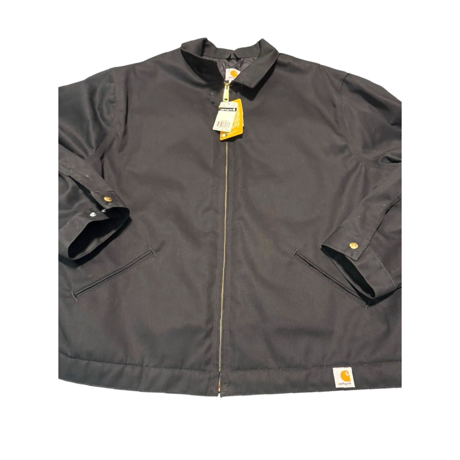Carhartt VINTAGE Carhartt Men's Workwear Lined Bomber Twill Work Jacket J293 BLK Black 4XL NWT Size US XXL / EU 58 / 5 - 2 Thumbnail