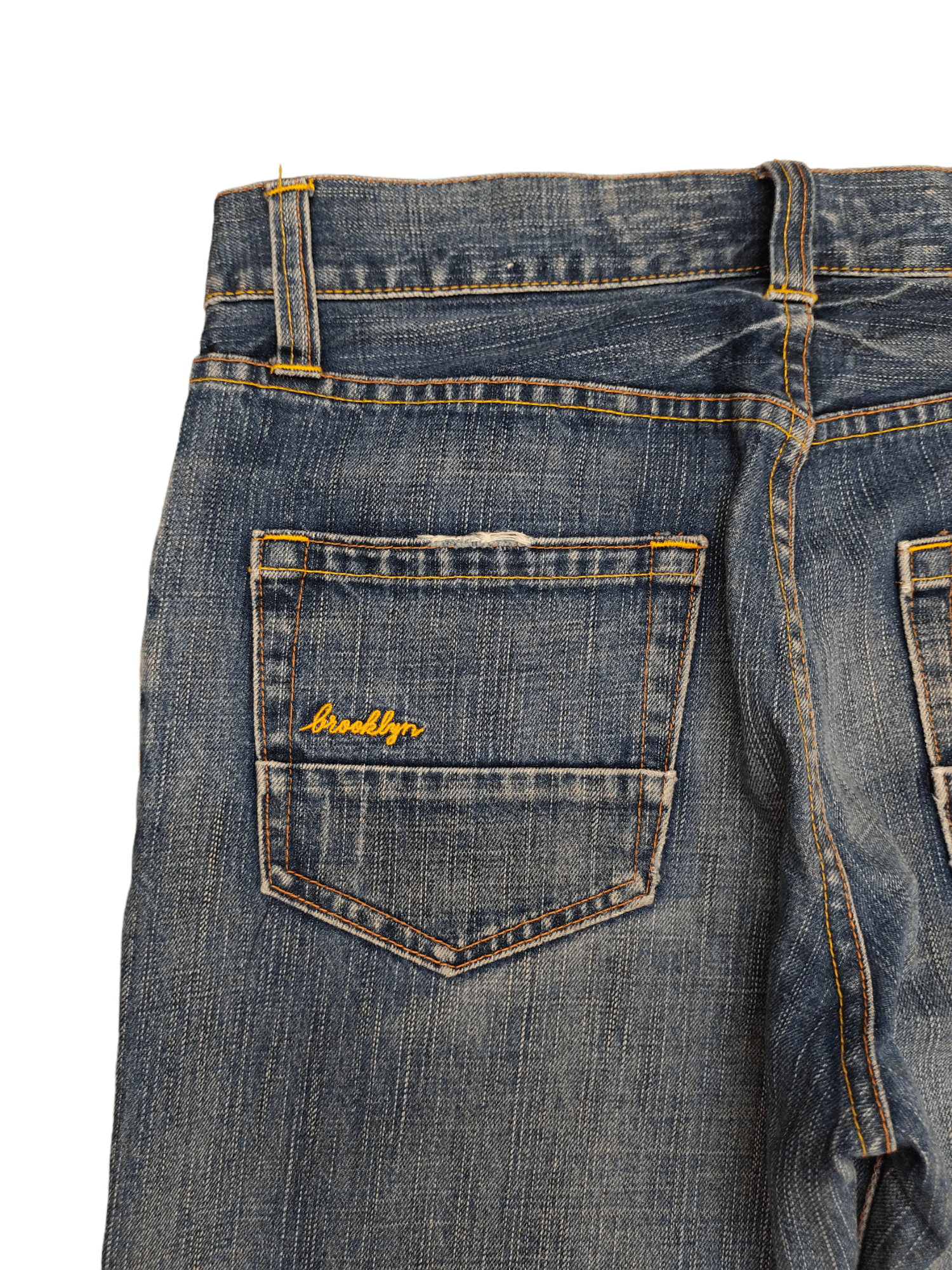 Comme des Garcons × Undercover Loose Jean Brooklyn Industries Distress Faded Denim Wide Leg Size US 32 / EU 48 - 14 Thumbnail