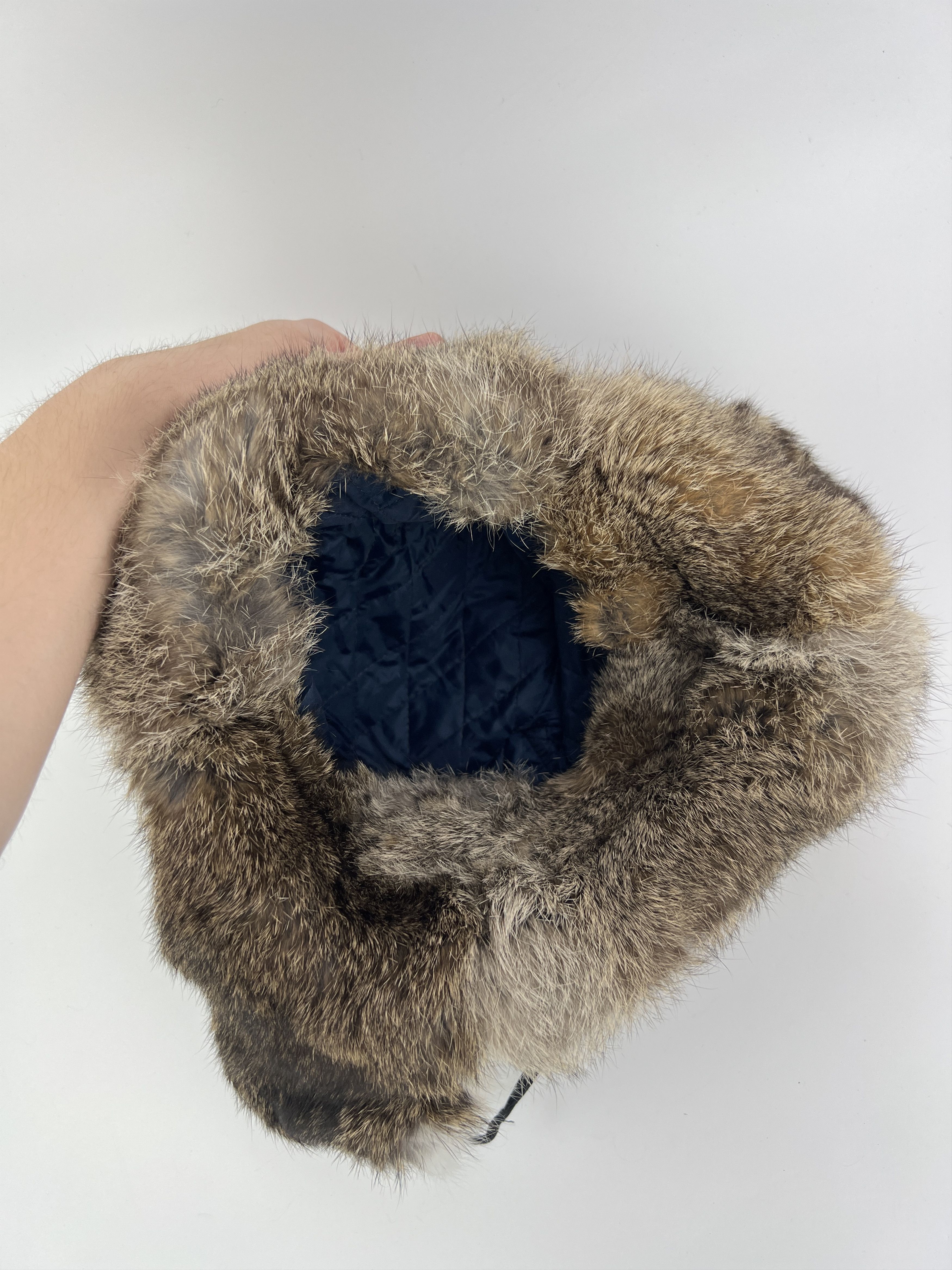 Vintage Vintage Ushanka Floppy Ears Real Rabbit Fur Hat Distressed Size ONE SIZE - 16 Thumbnail