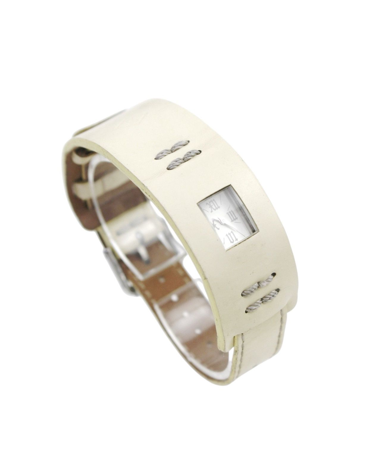 Issey Miyake × Seiko 2000S CABANE DE ZUCCA SEIKO MILK LEATHER CUFF WATCH Size ONE SIZE - 2 Thumbnail