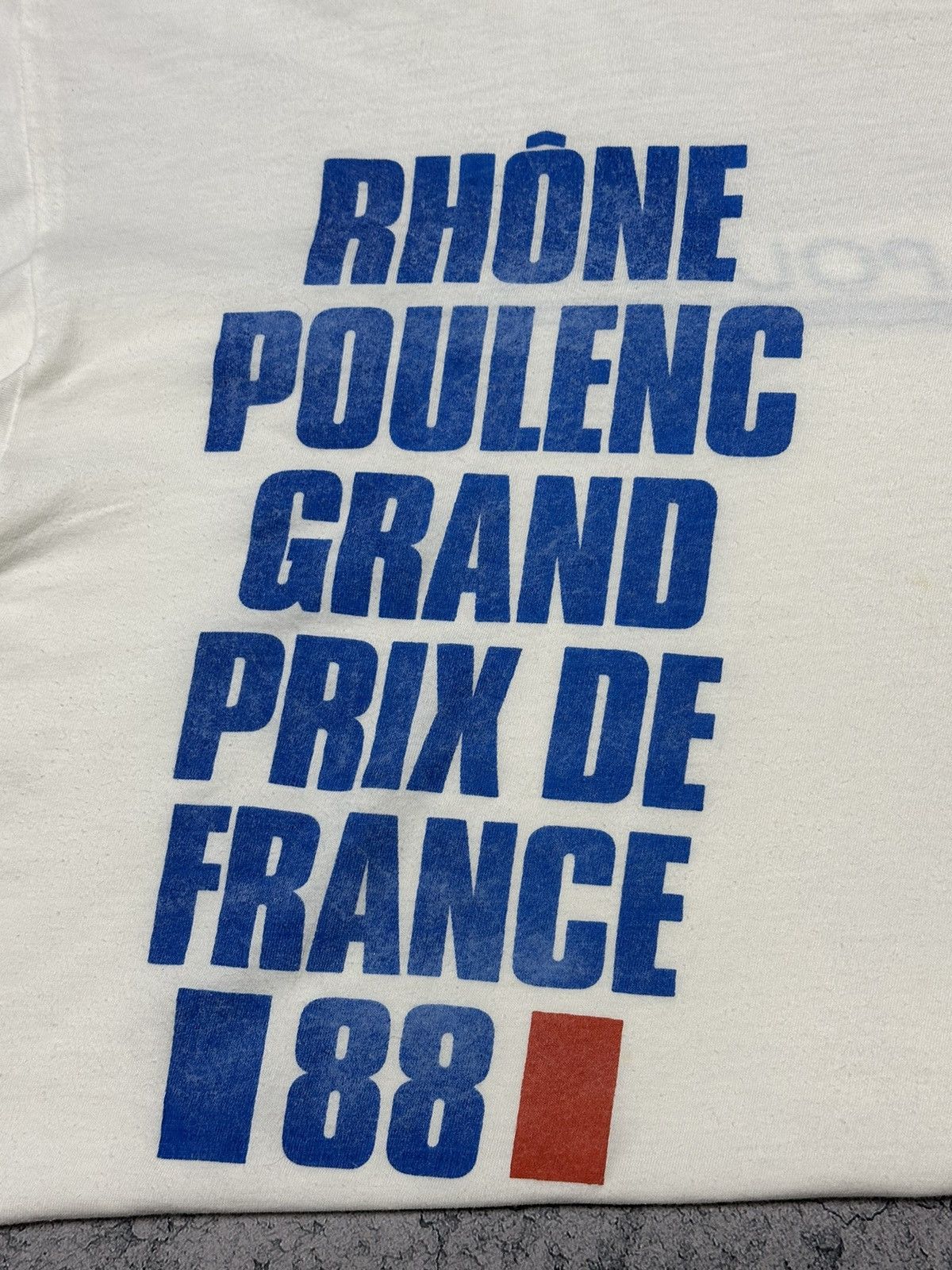 Vintage Vintage 80s Grand Prix de France 1988 F1 Racing T-Shirt Size US L / EU 52-54 / 3 - 5 Thumbnail