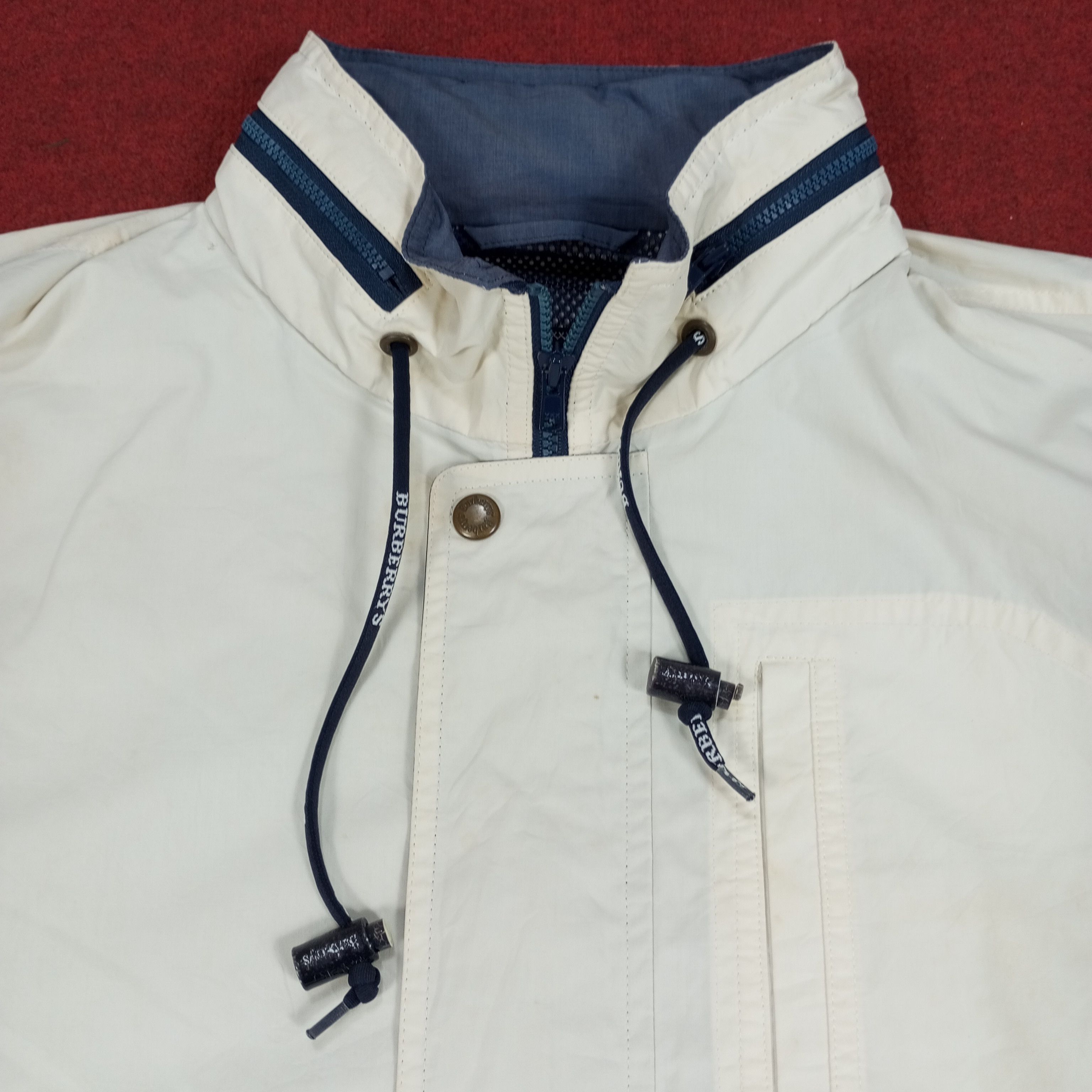 Burberry × Vintage Burberrys Skulls Design Custom Art Windbreaker Jacket Size US L / EU 52-54 / 3 - 4 Thumbnail