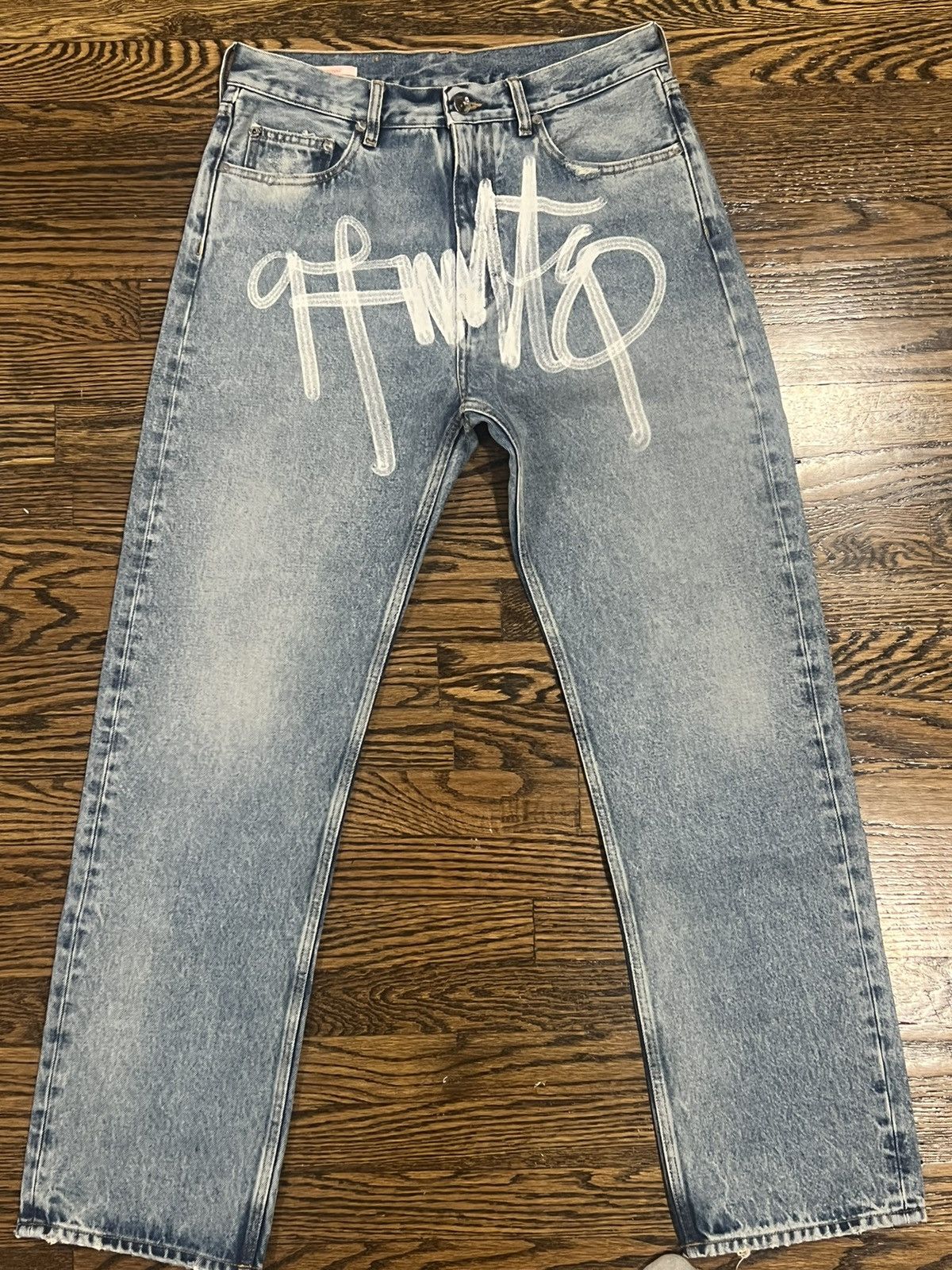 Off-White Off White Graffiti Skate Fit Jeans | Grailed