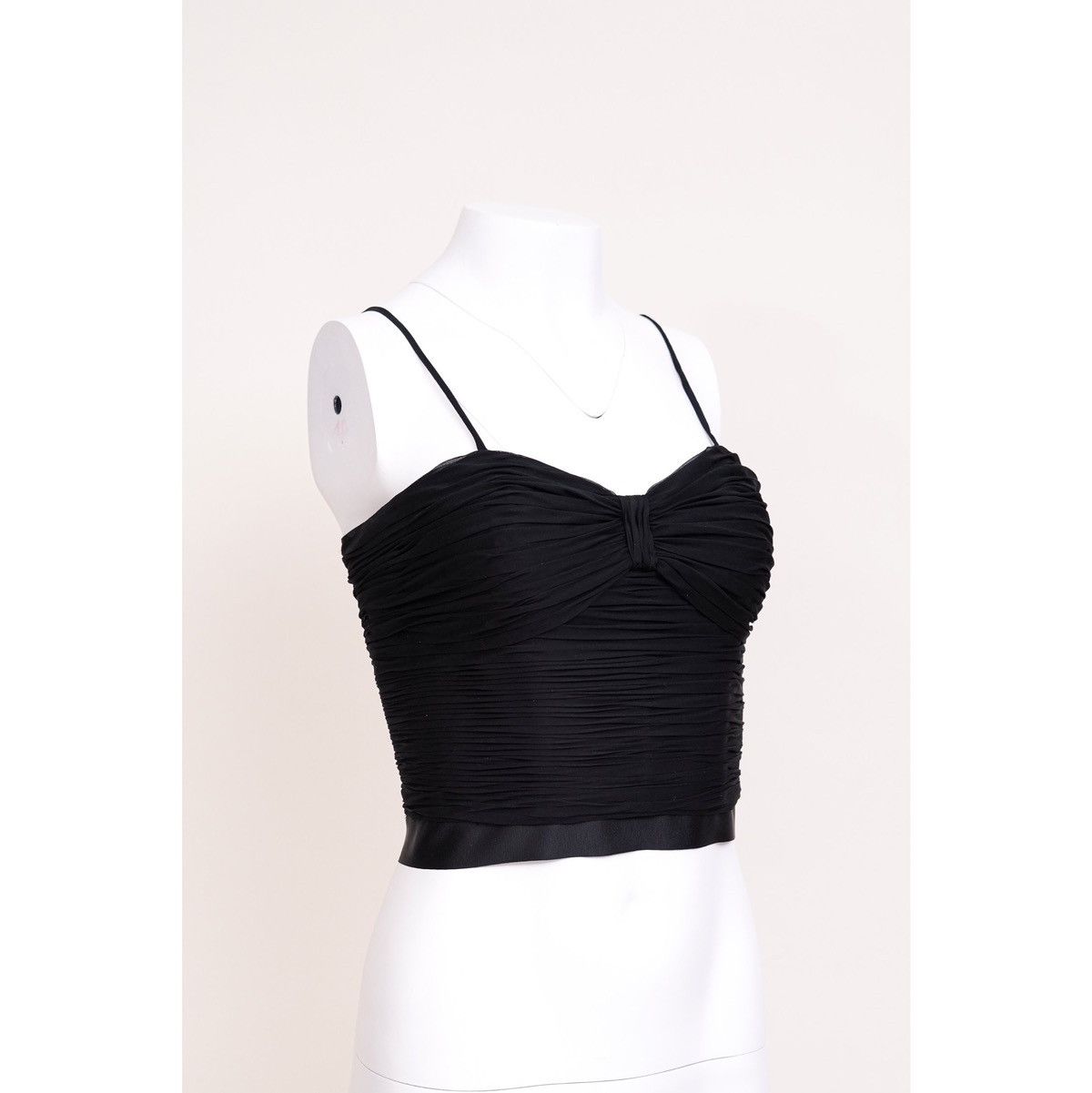 Chanel Chanel 1997 Black Ruched Tank Top Size S / US 4 / IT 40 - 3 Thumbnail