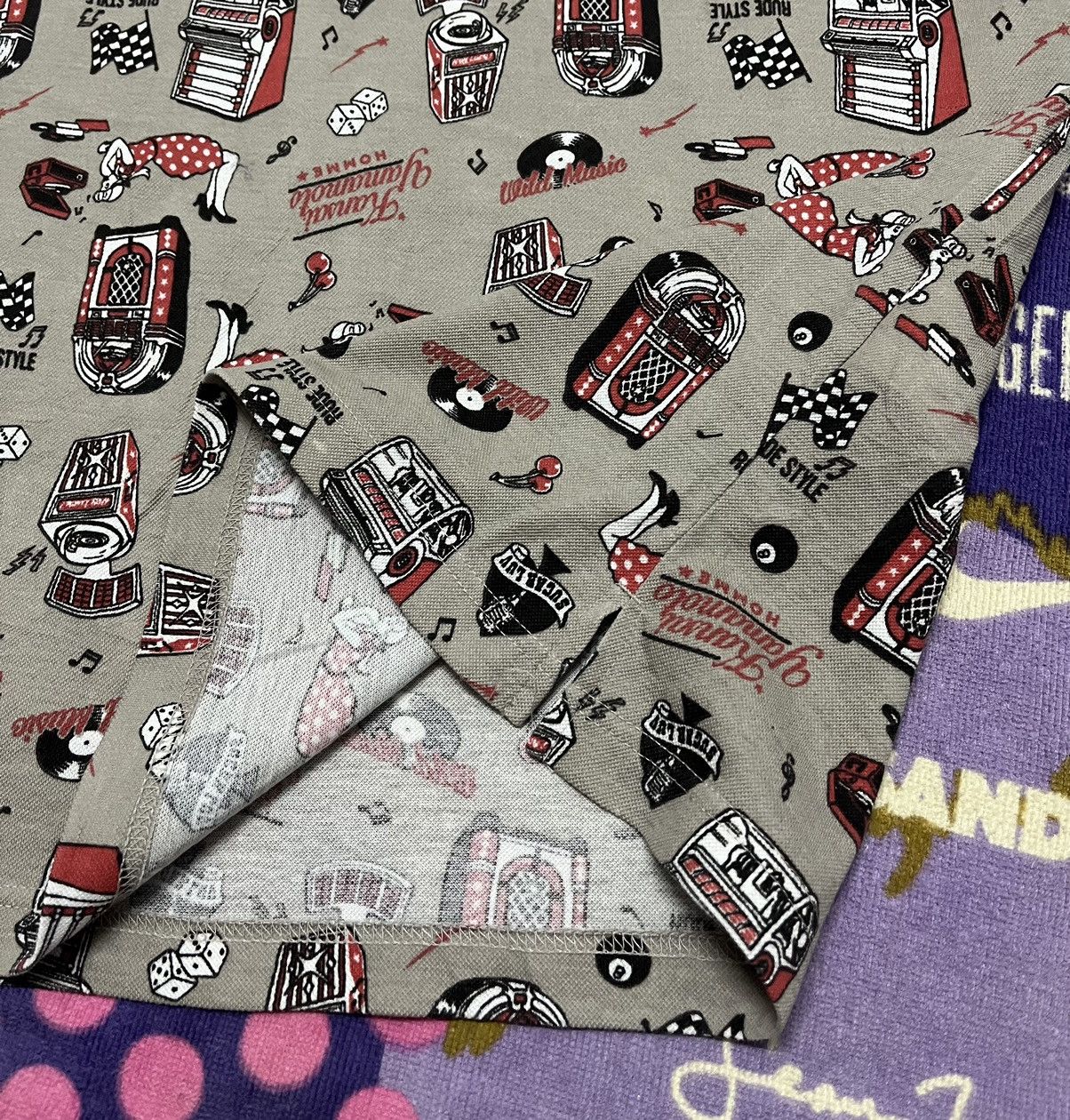 Kansai Yamamoto KANSAI YAMAMOTO HOMME Rare Design Fullprint Polo Shirt Size US XL / EU 56 / 4 - 9 Thumbnail