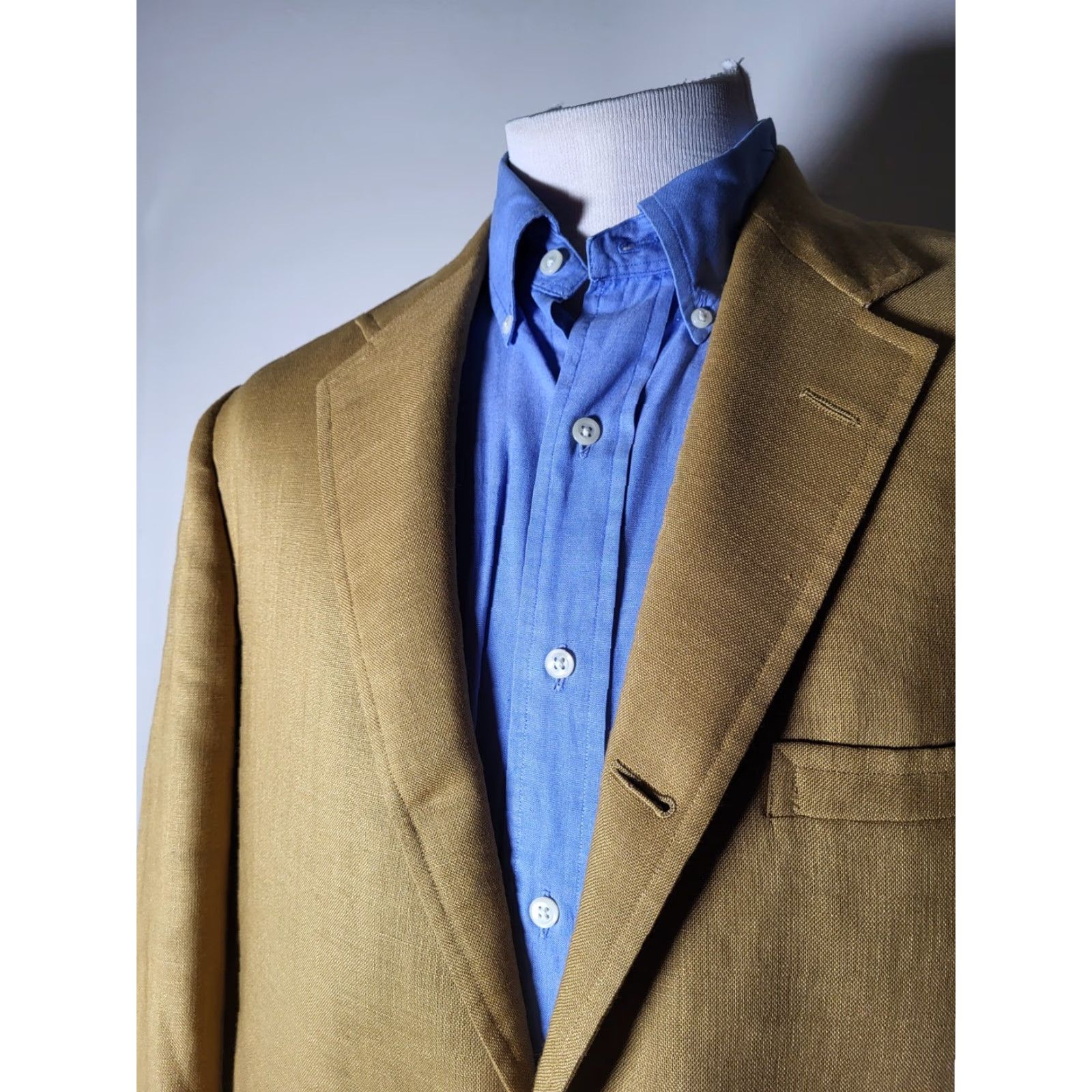 Brooks Brothers VINTAGE Brooks Brothers Sport Coat Jacket 42L Wool Brown Tweed Long Notch Lapel Two-Button Single-Breasted Mens Size US XS / EU 42 / 0 - 6 Thumbnail