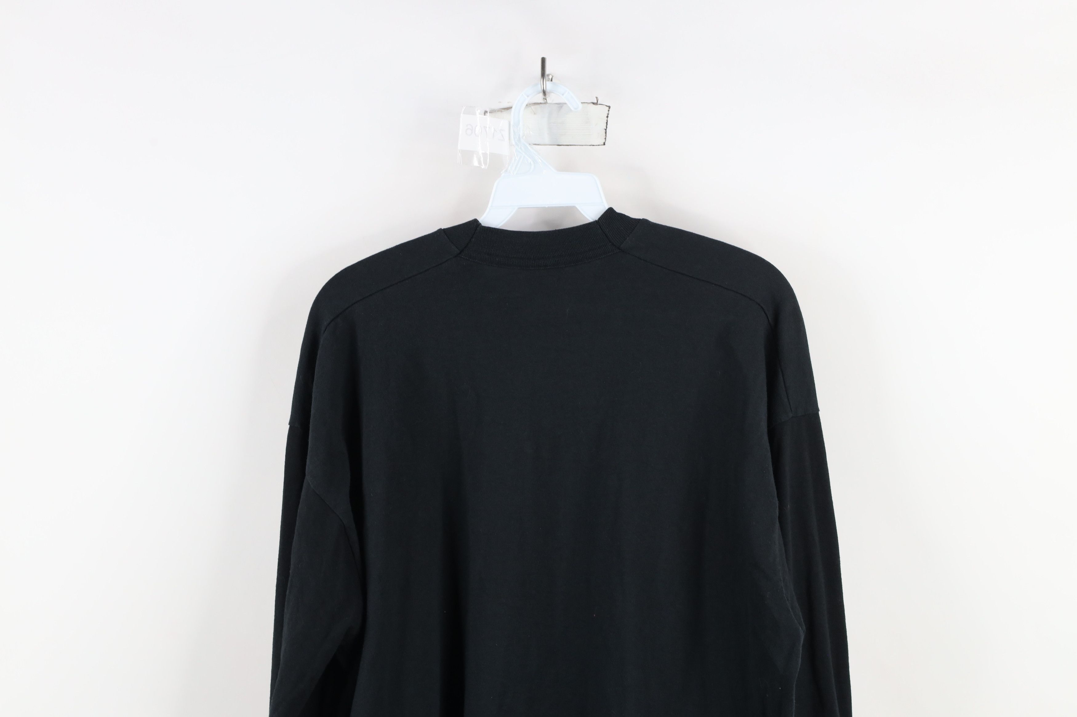 Vintage Vintage 90s Streetwear Faded Blank Long Sleeve T-Shirt Black Size US XXL / EU 58 / 5 - 8 Thumbnail