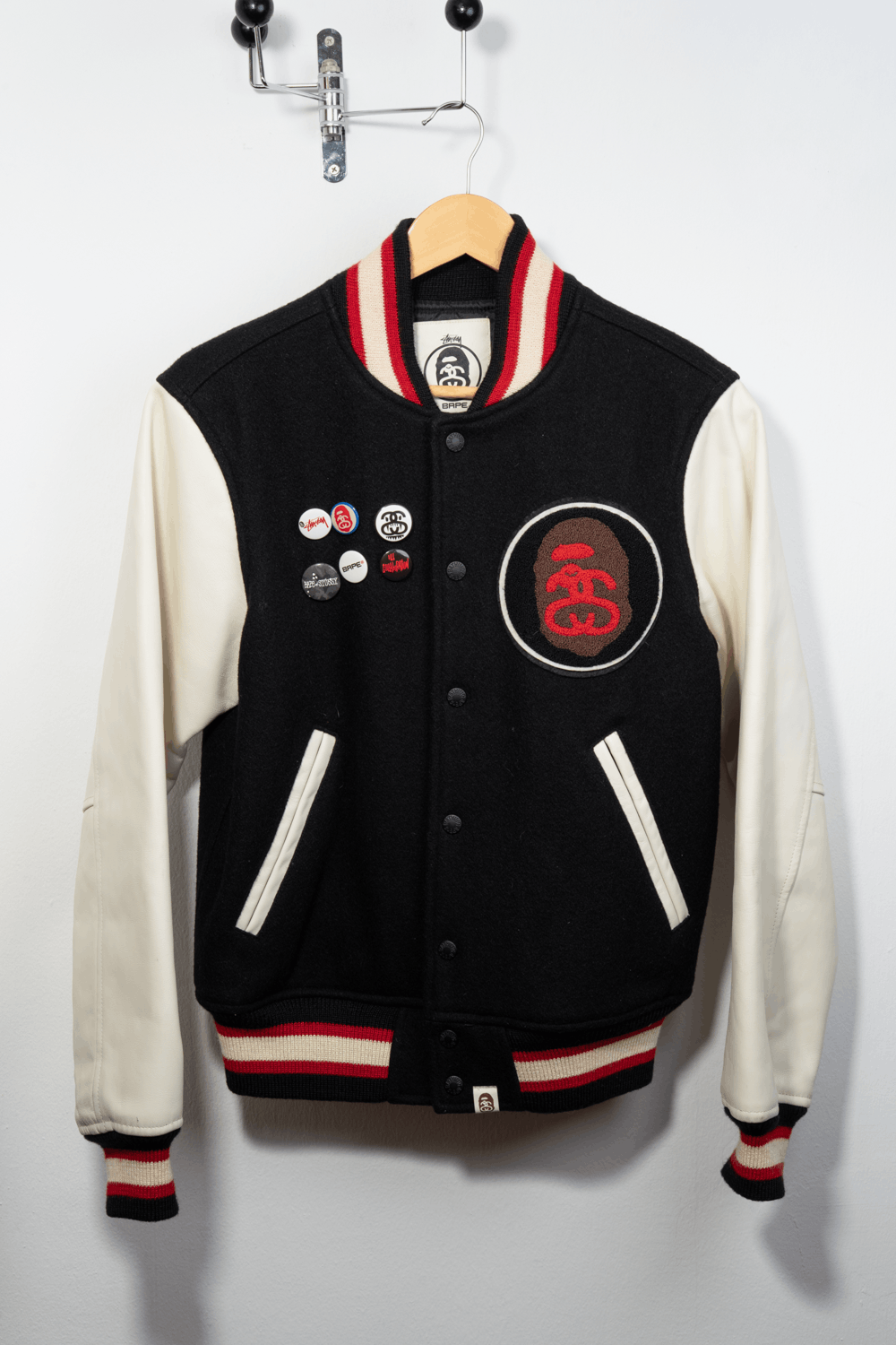 Bape × Stussy Bape x Stussy Anniversary Varsity Jacket Size US S / EU 44-46 / 1 - 1 Thumbnail