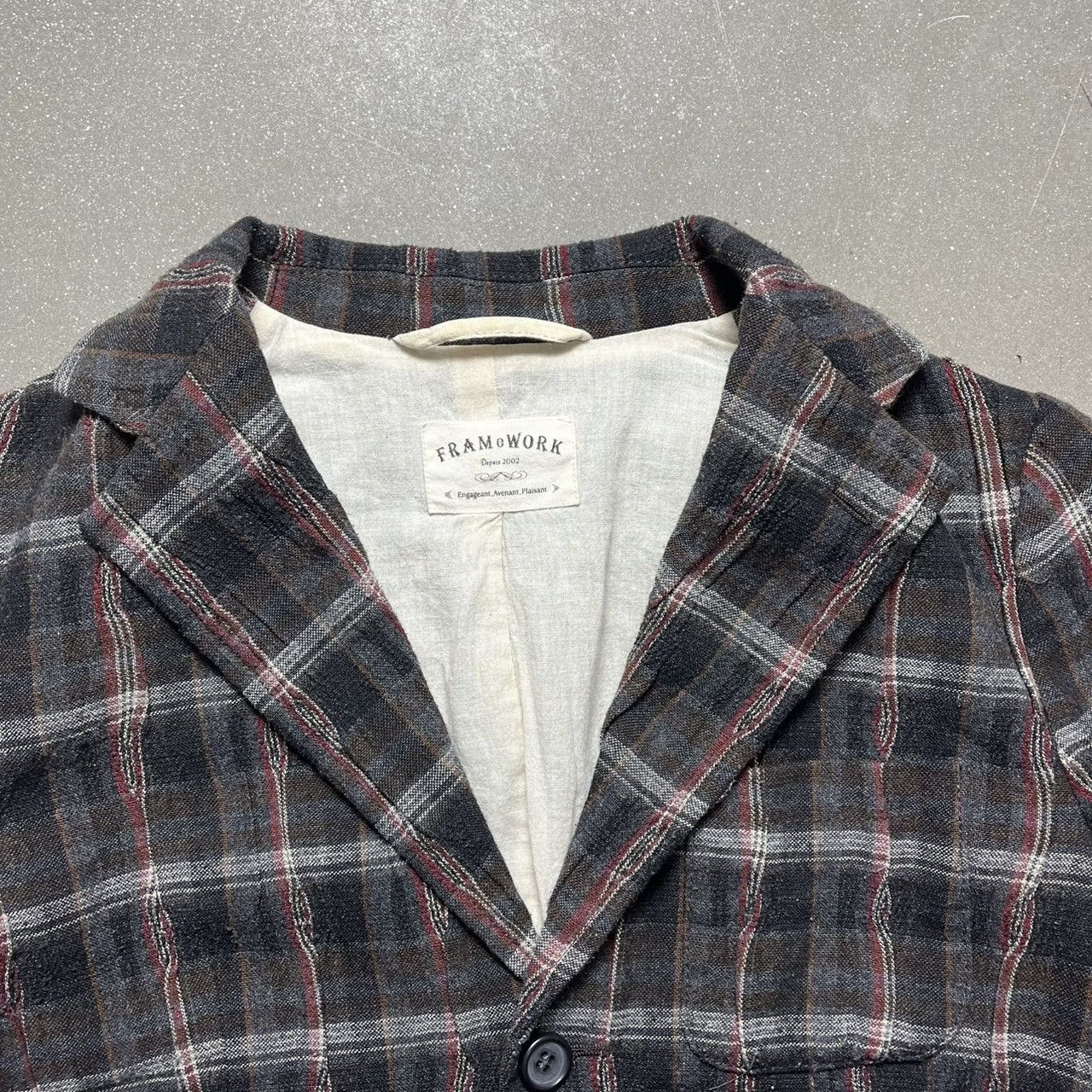 Japanese Brand FRAMeWORK Japanese Brand Check Jacket Size US M / EU 48-50 / 2 - 7 Thumbnail