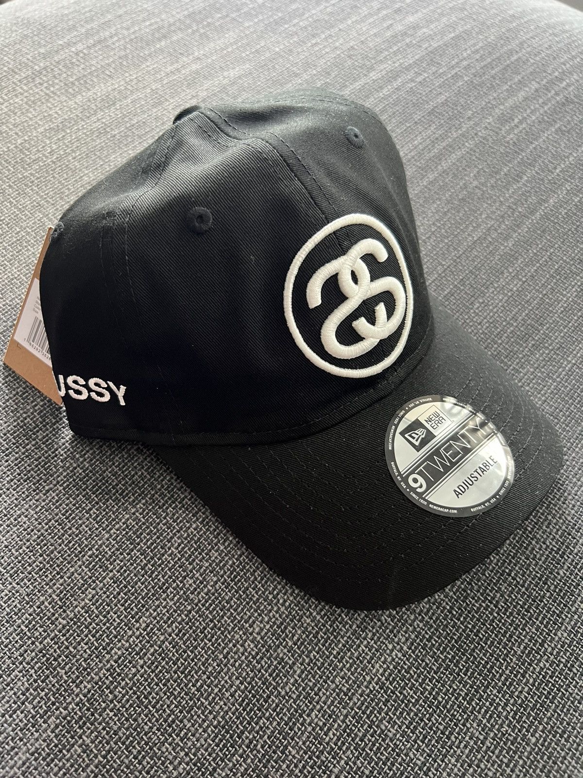 Pre-owned Stussy X Vintage Stussy X New Era 9twenty Ss Link Cap “black”