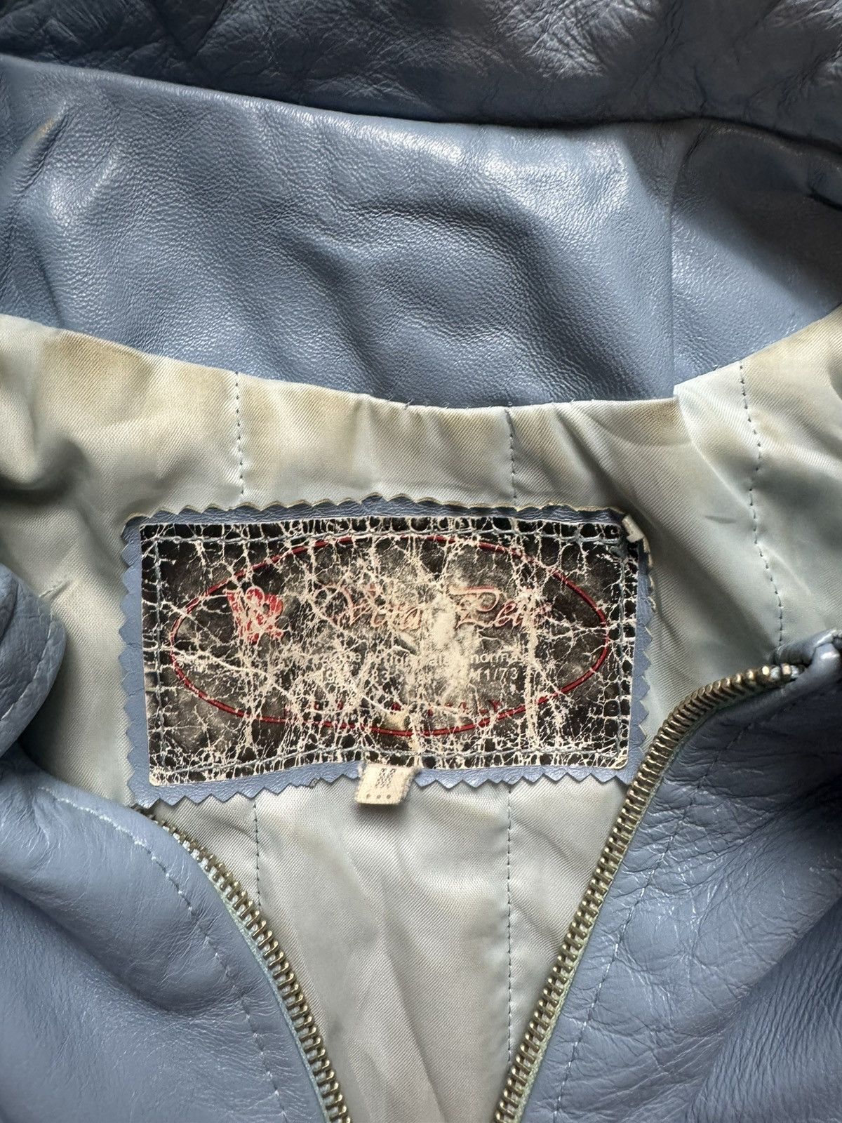 Designer × Vintage Vintage Y2K Vera Pelle Poell Style Fuzzy Fur Hood Leather Size US M / EU 48-50 / 2 - 14 Thumbnail